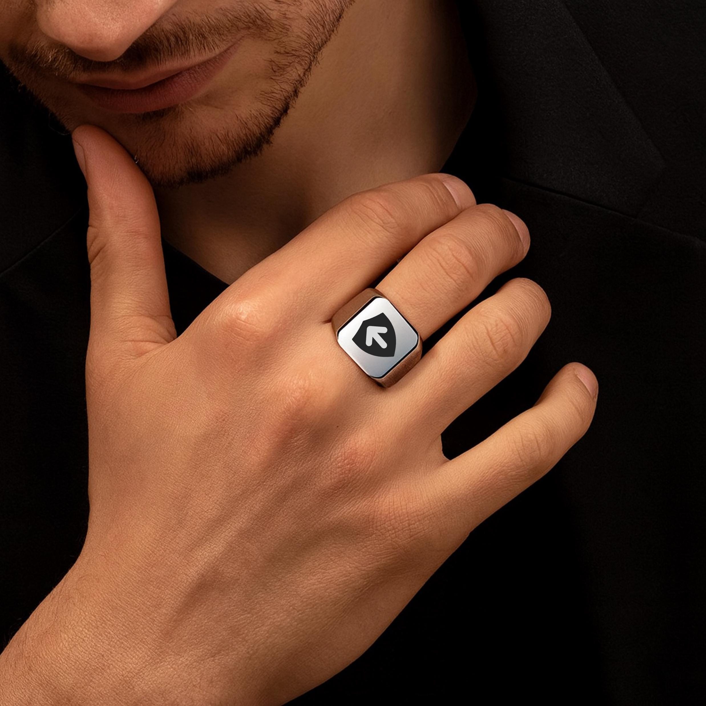 Master, Owner or Dominant BDSM Shield Ring