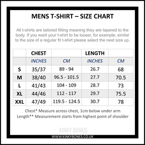 a men's shirt size chart with measurements