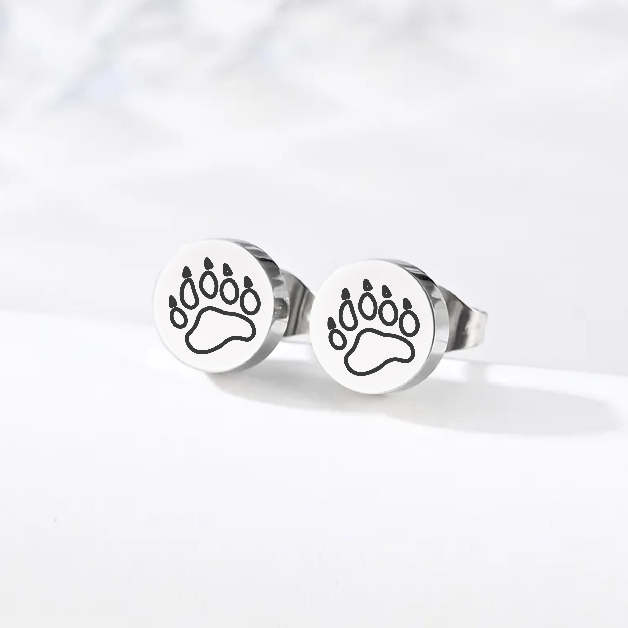 Bear Paw, Stud Earrings