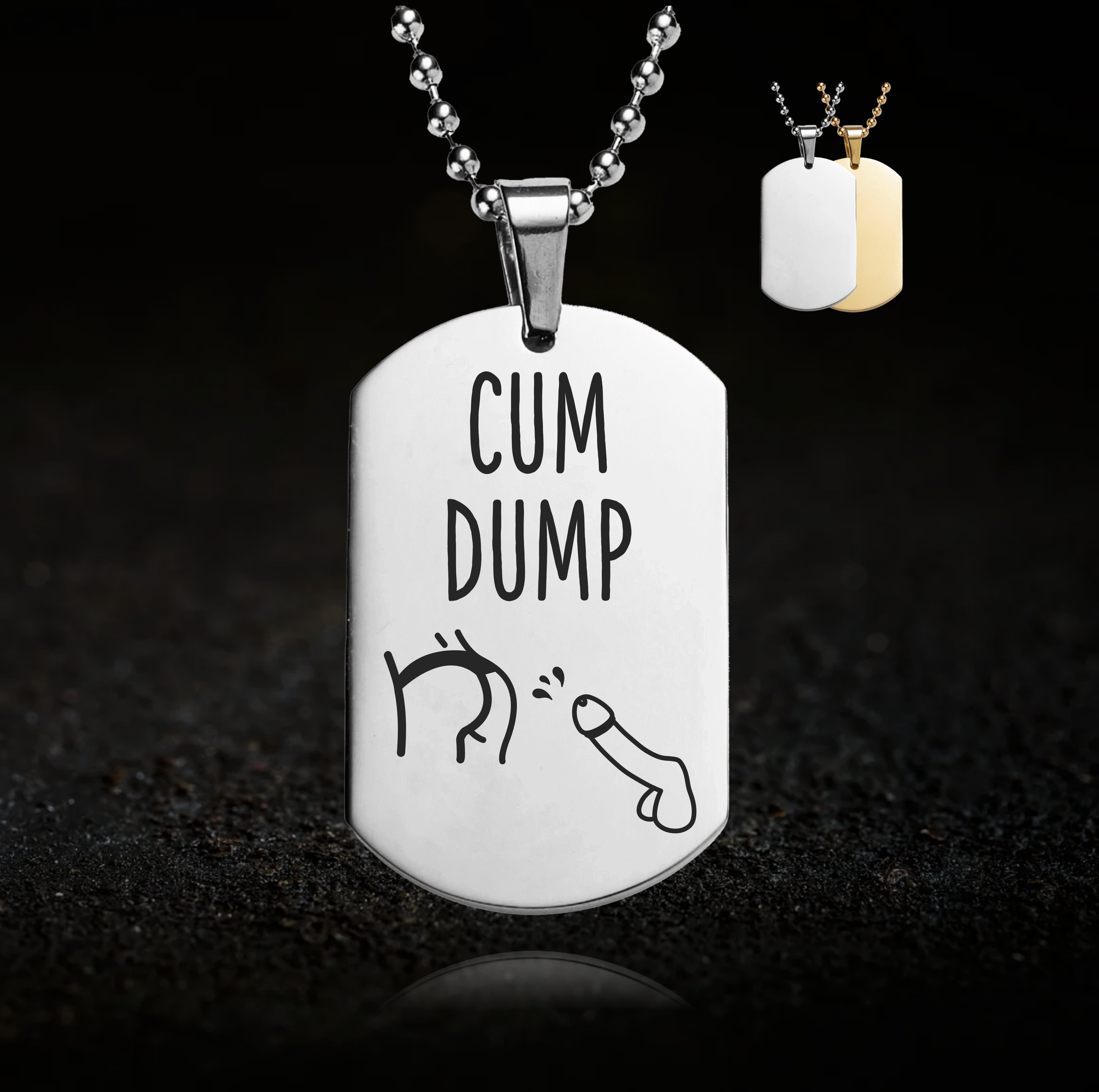 Submissive Cum Dump Necklace - Anal Play