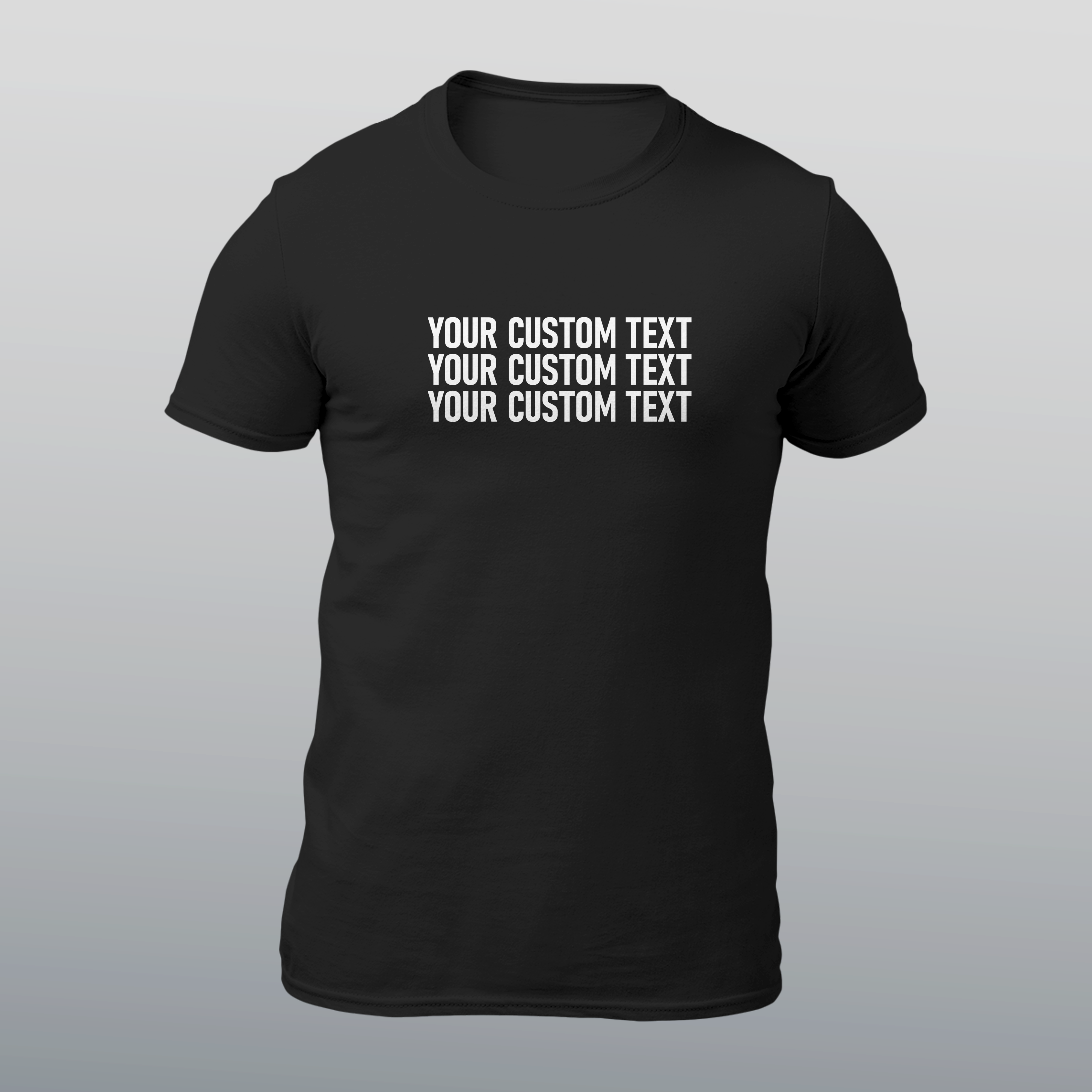 Custom, Personalised T-Shirt - Narrow Style Font