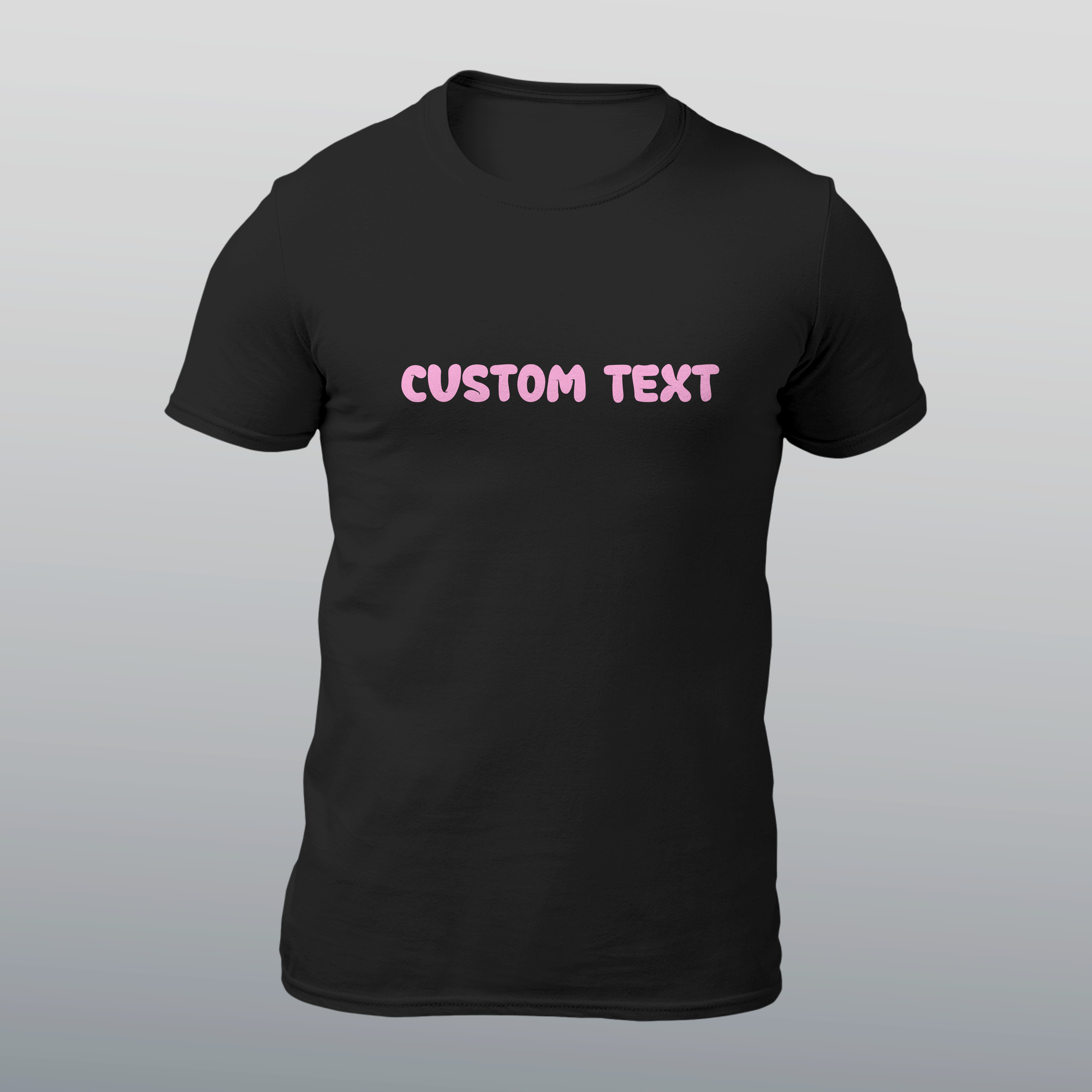 Custom, Personalised T-Shirt - Fun bubble Style Font