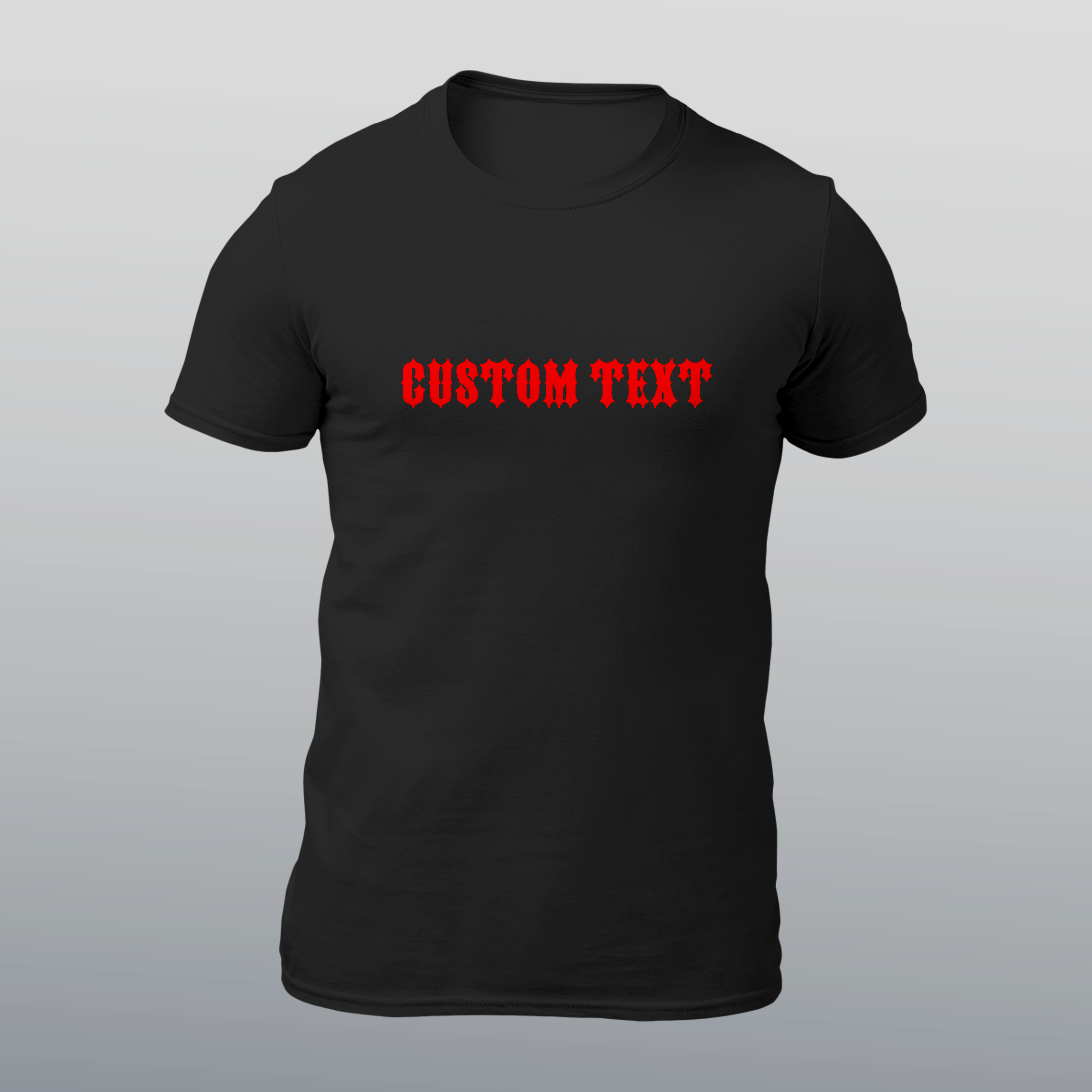 Custom, Personalised T-Shirt - Dungeon Style Font