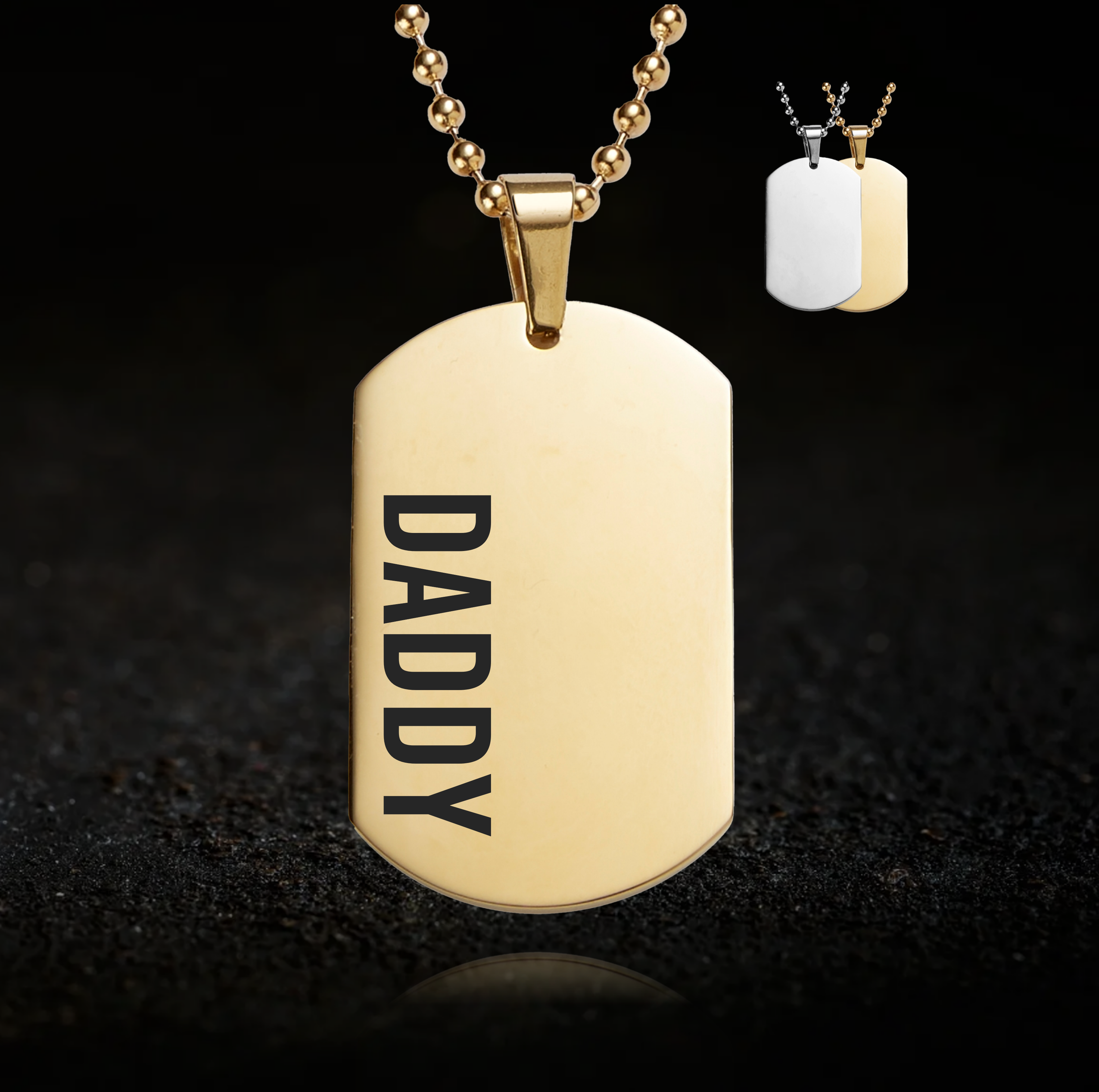 Daddy and Daddy's Obedient Cum Slut Necklace Set