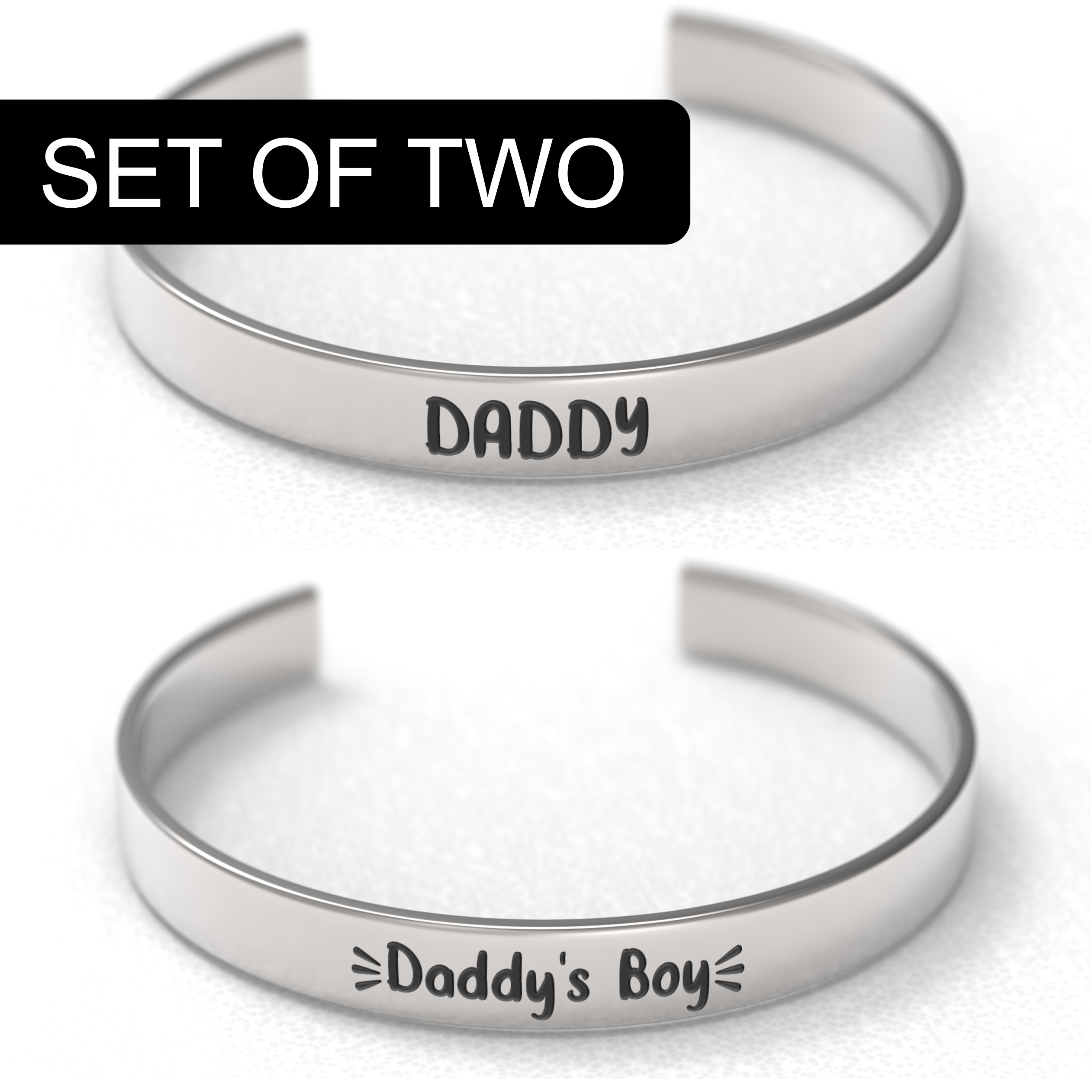 Daddy & Daddy's Boy Bracelet Set