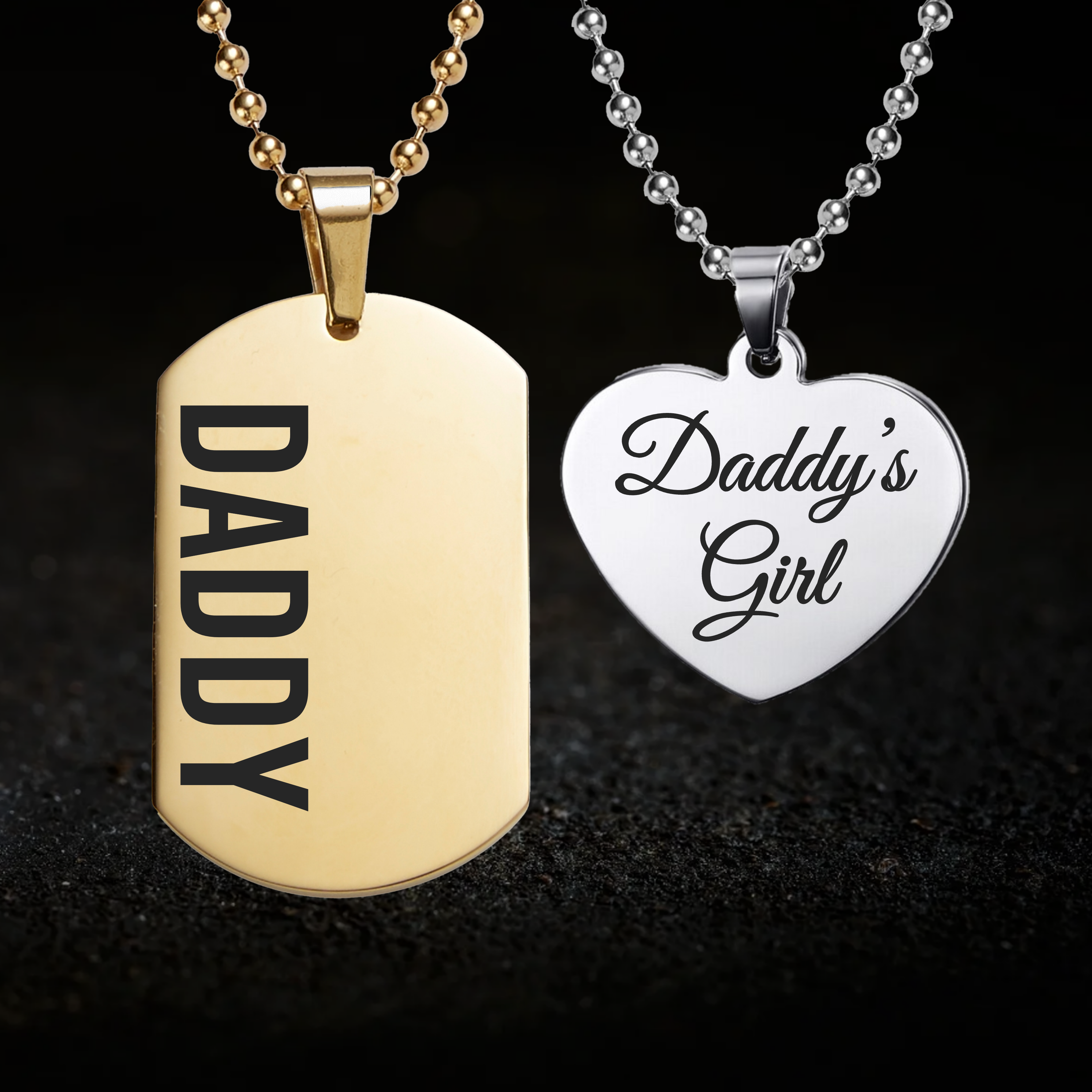 Daddy and Daddy's Girl, Necklace Set