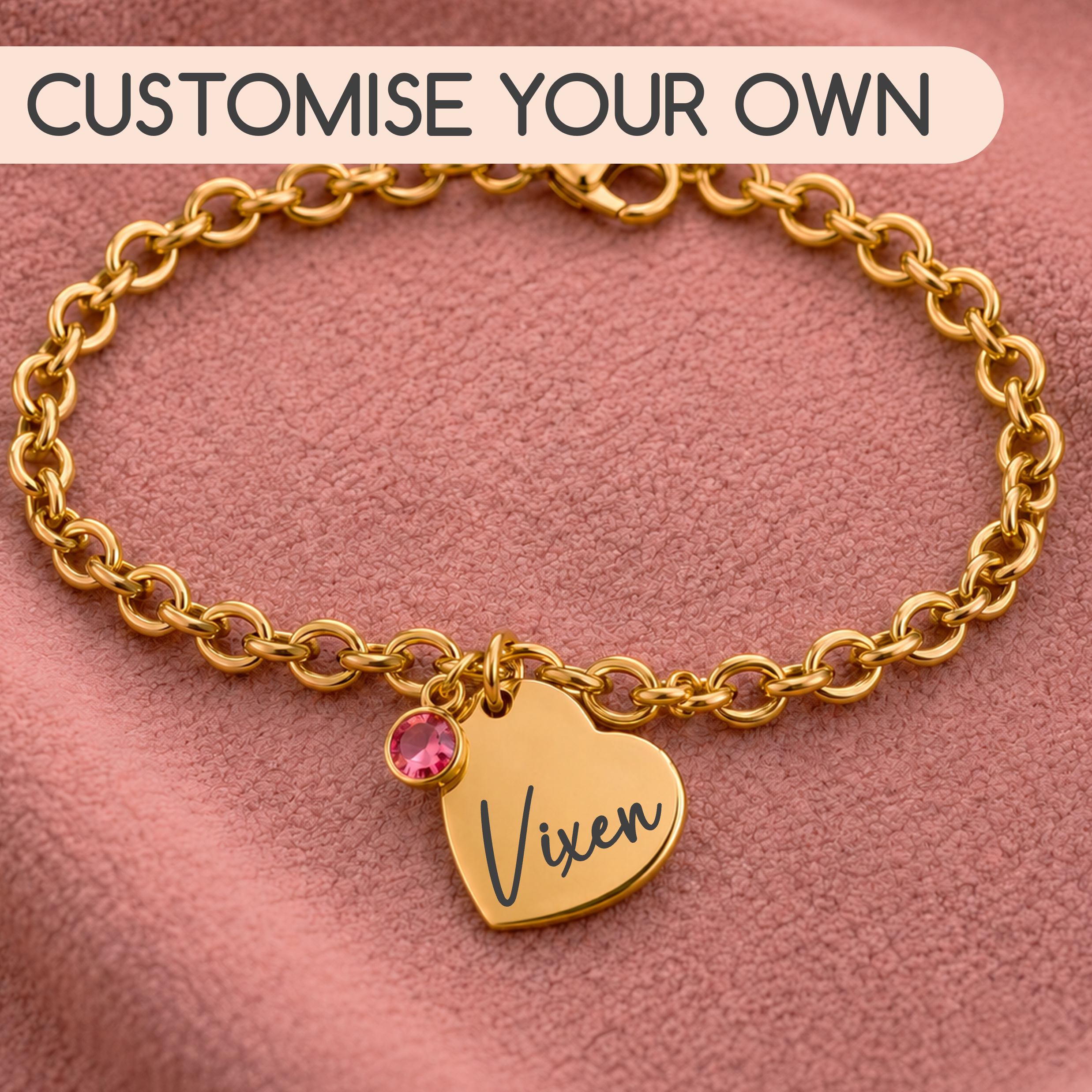 Create your own - Petite Heart Bracelet