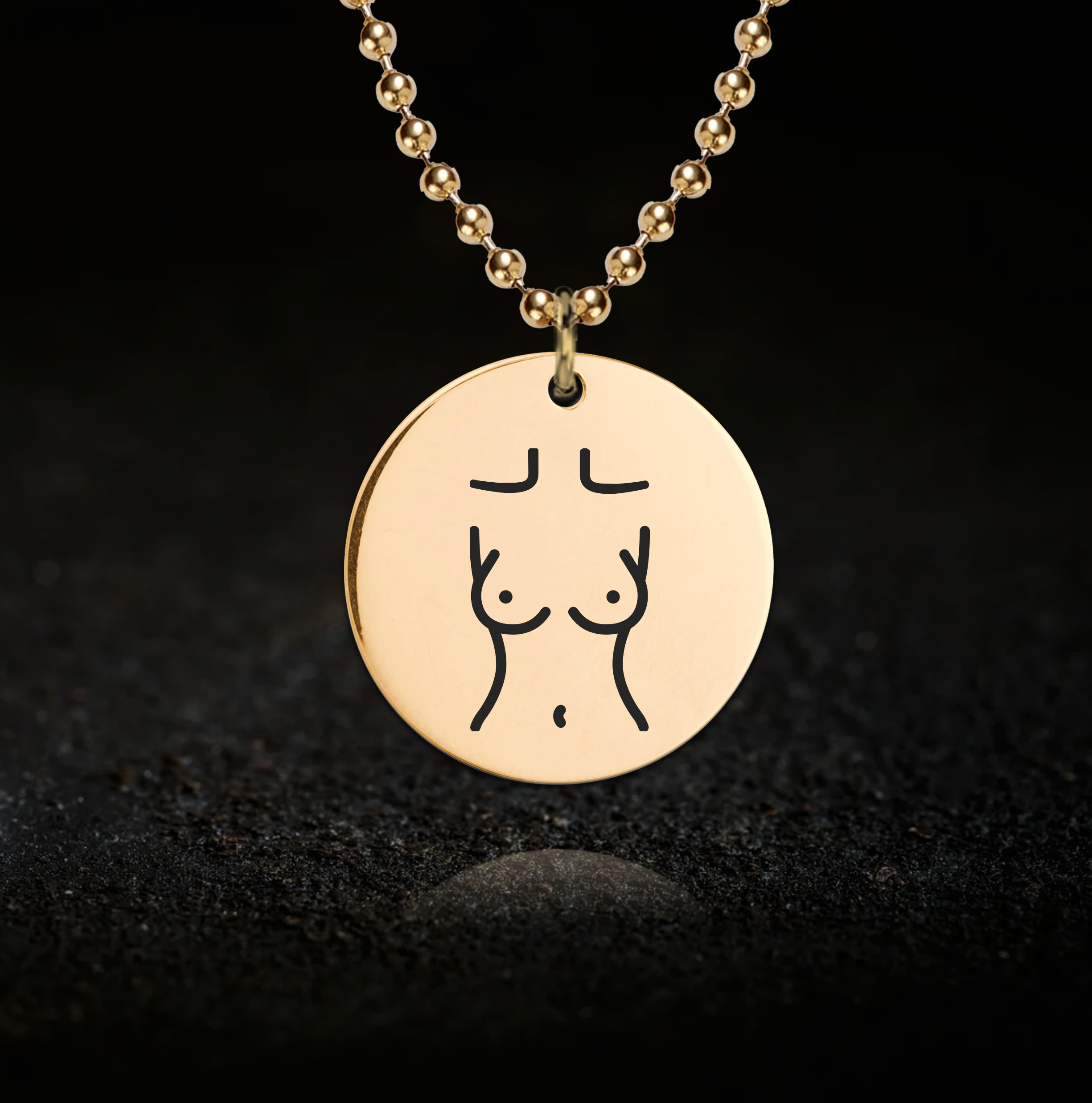 Female Worship, Anatomical Body Necklace