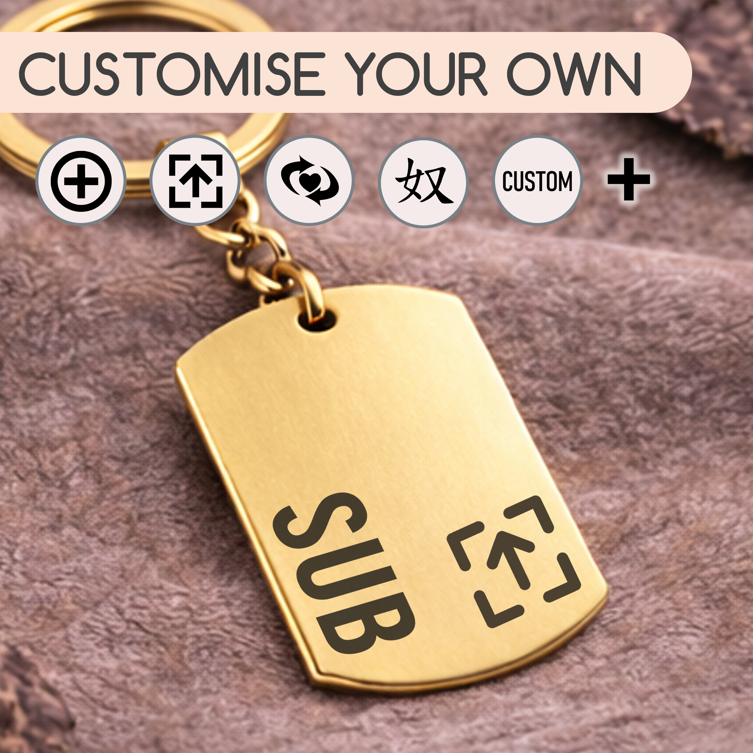 Create your own - Bold Symbolic Keyring