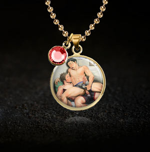 gay anime erotic pendant necklace