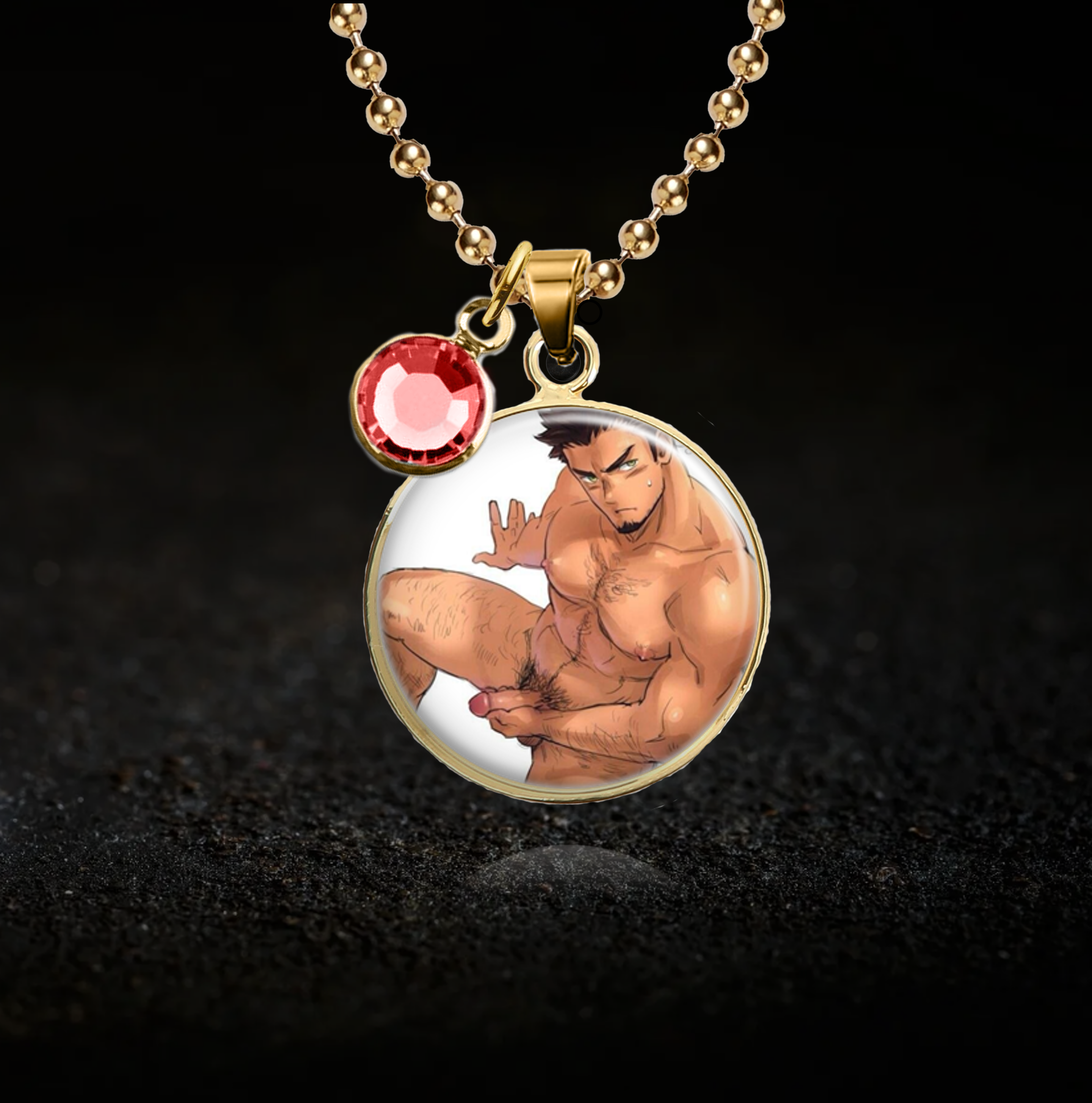 Horn dog, Hentai Necklace - Optional Birthstone
