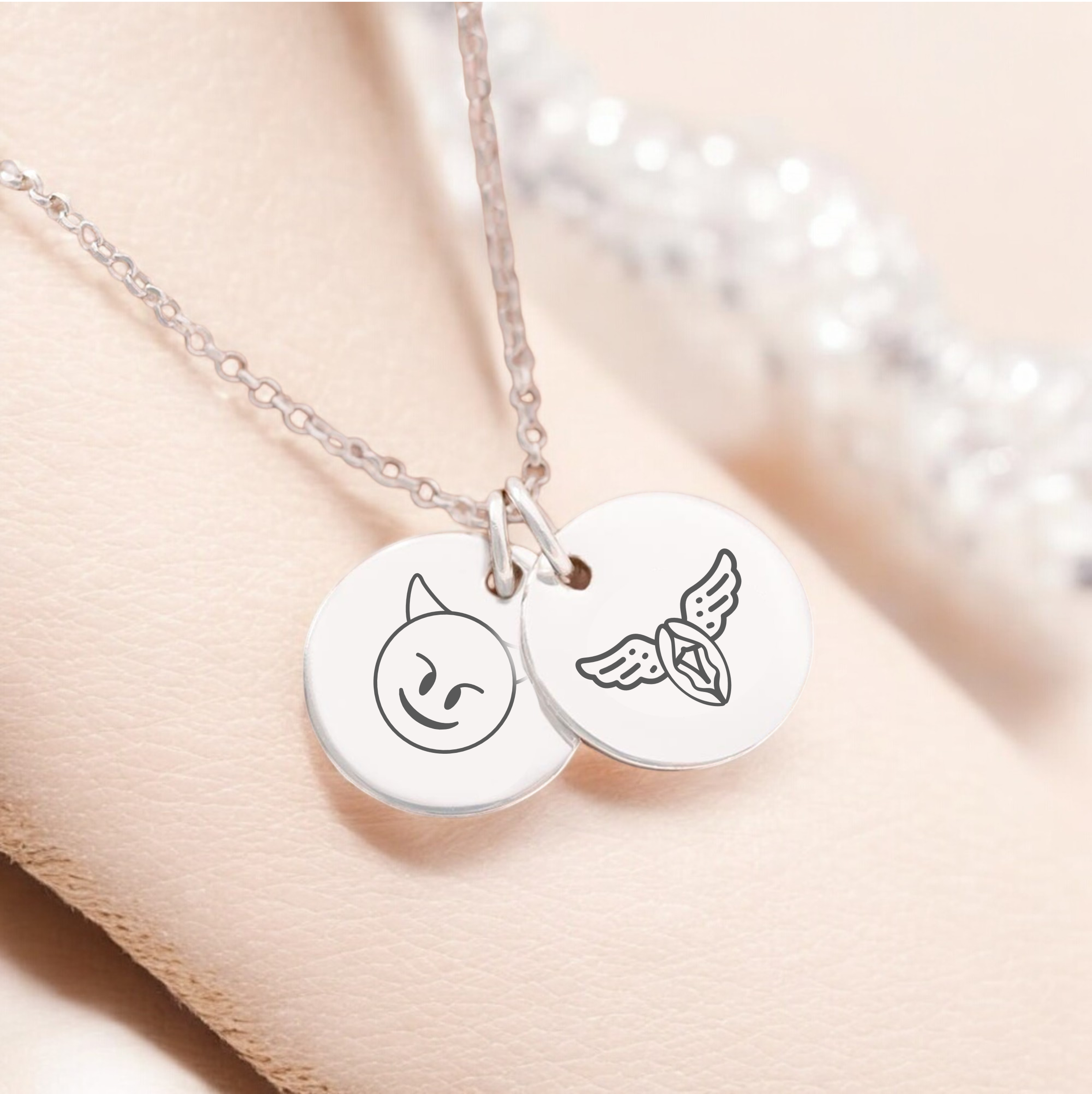 Explicit, Emoji Hybrid Necklace - Choice of Emoji's and Body Anatomy