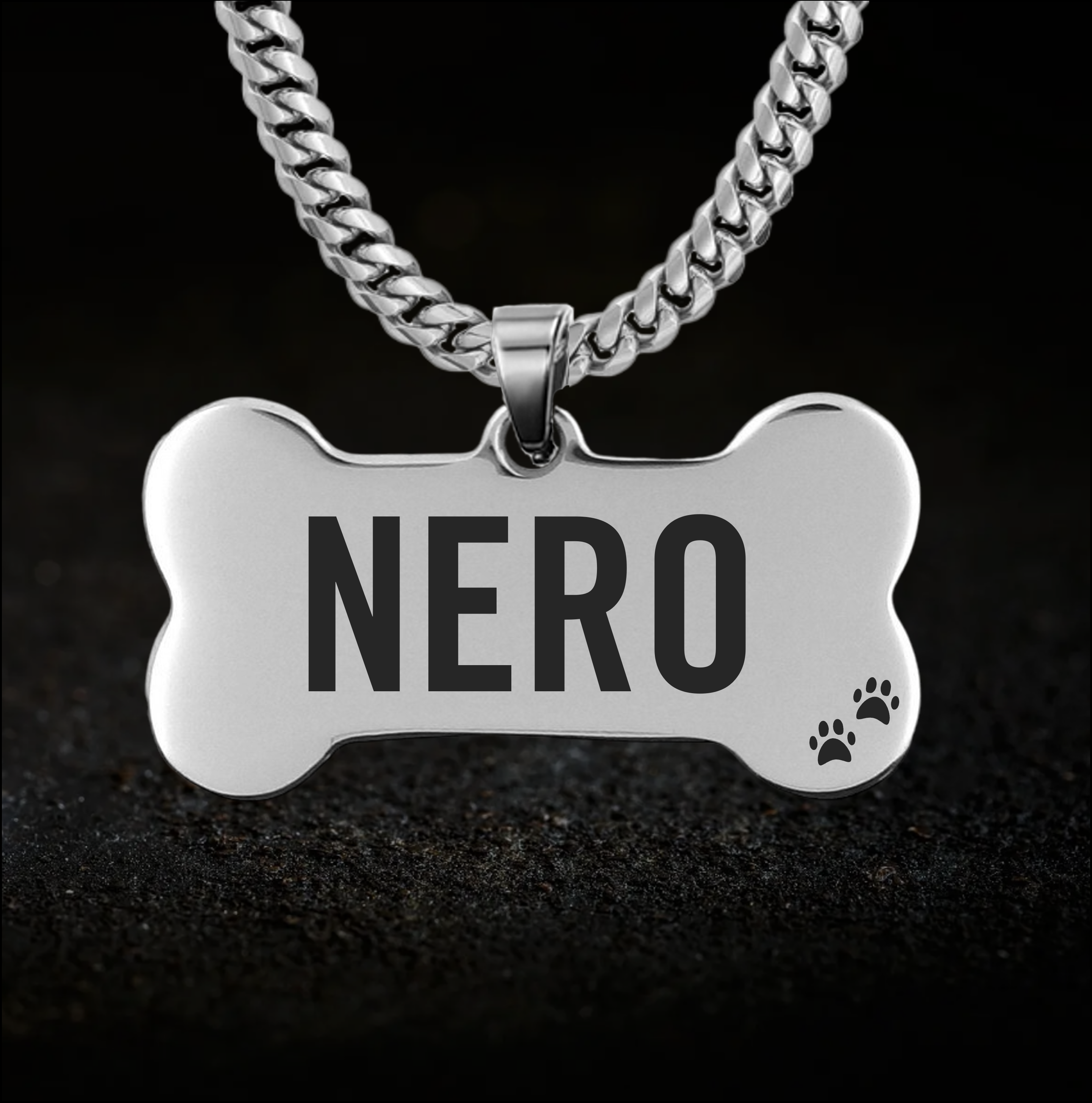 All Paws, Human Puppy Play Collar - Personalised