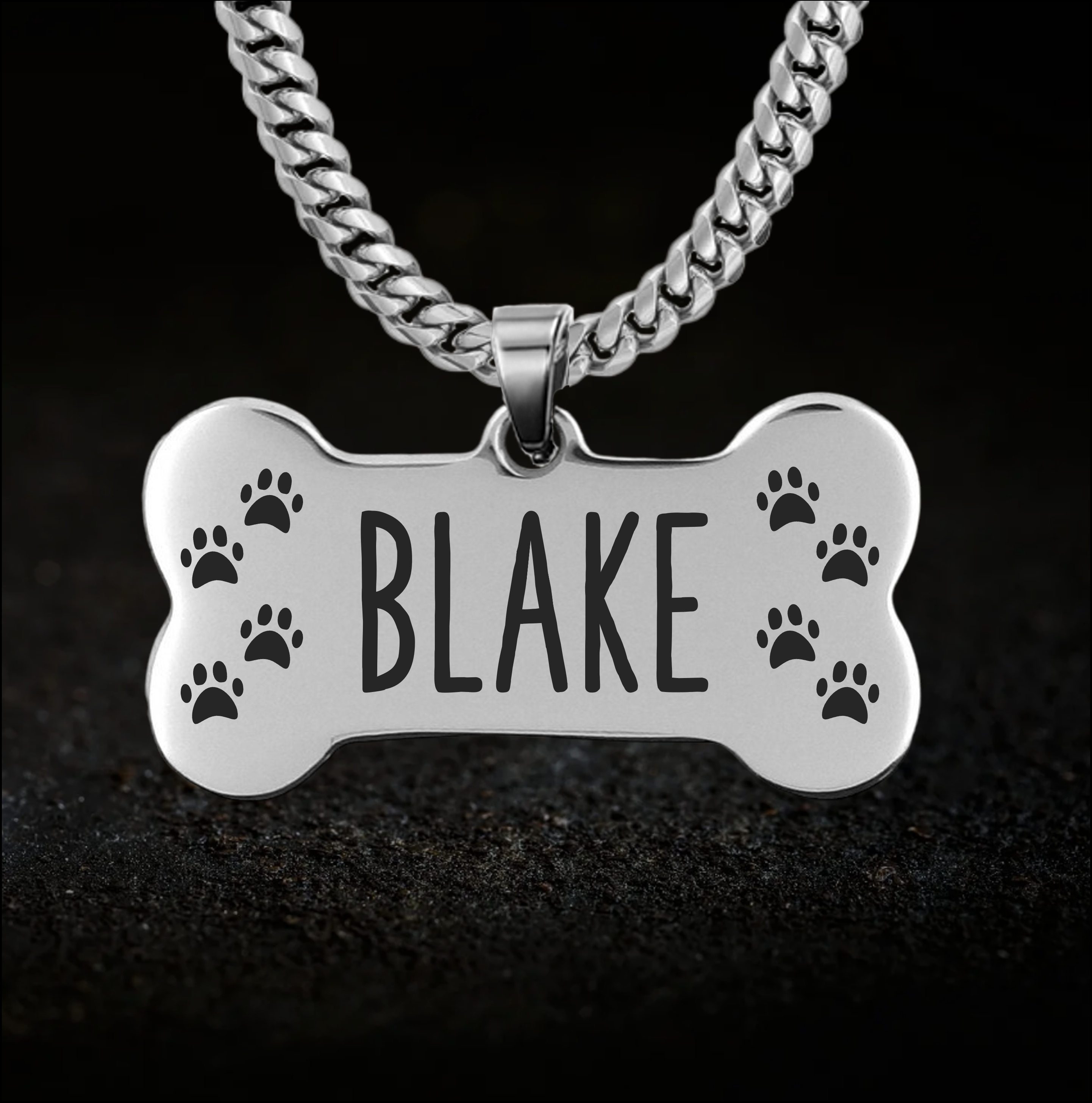 Playful Pup, Human Puppy Play Collar - Personalised