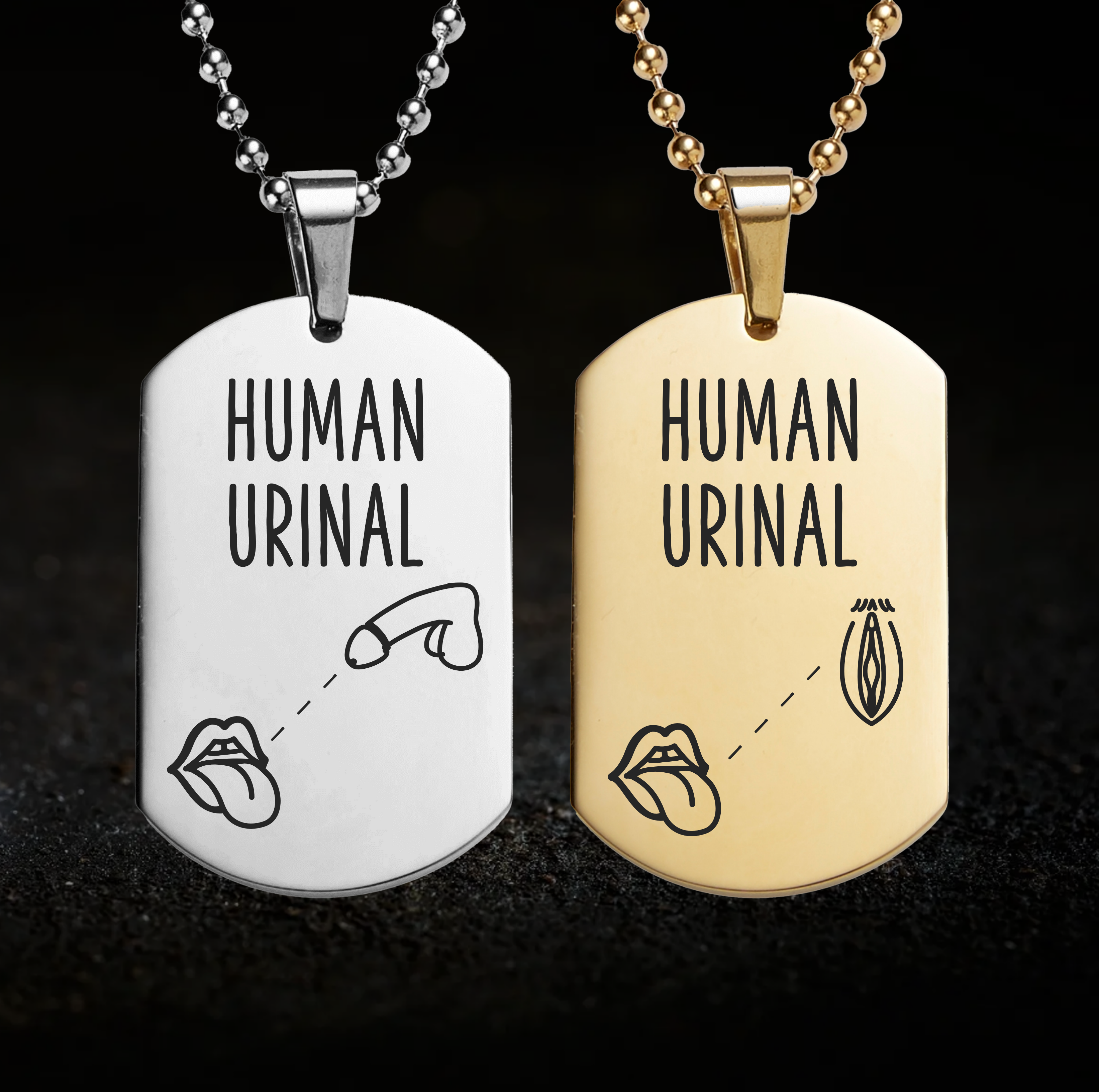 Human Watersport fetish, Urinal Necklace