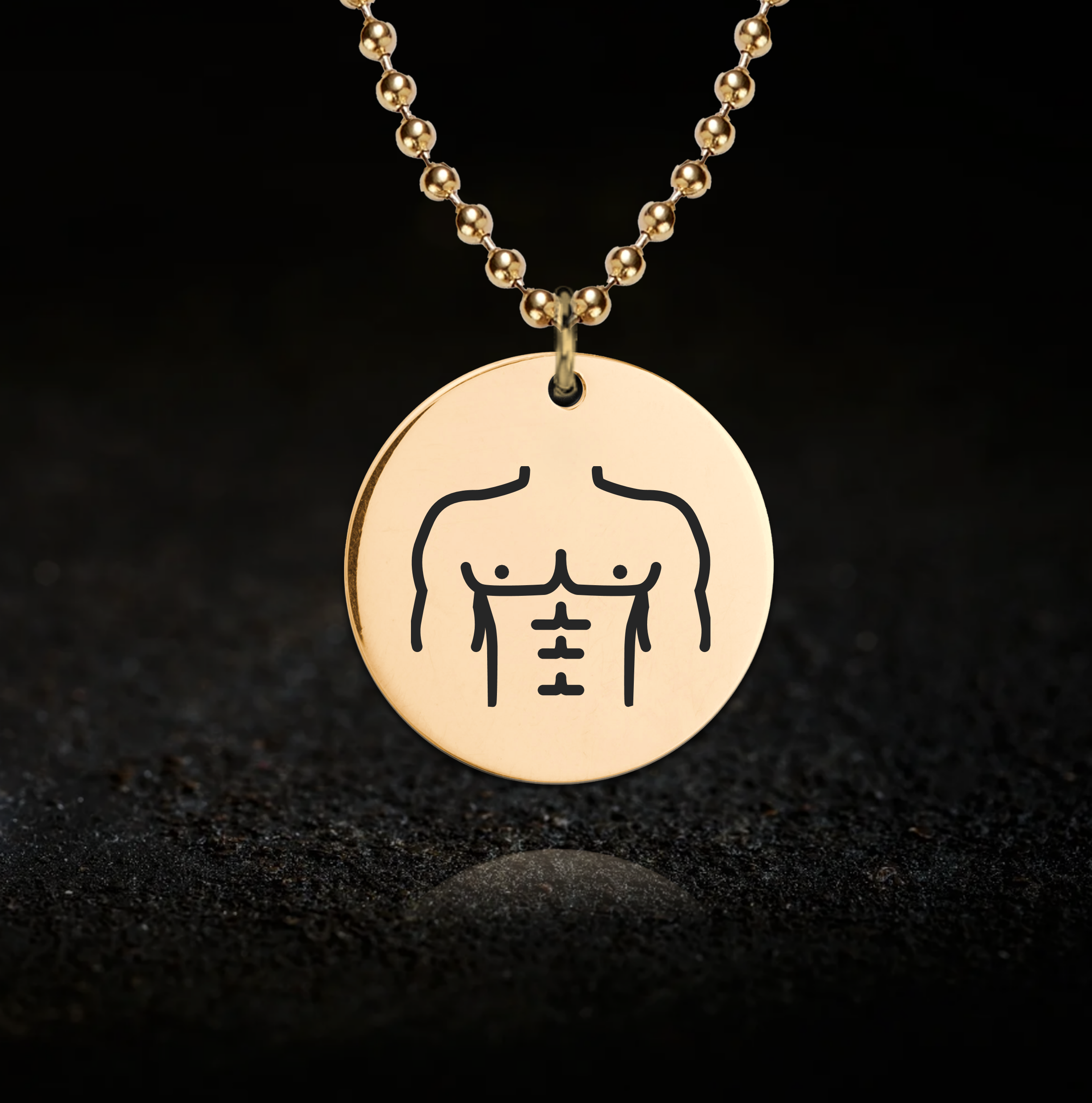 Male Worship, Anatomical Body Necklace