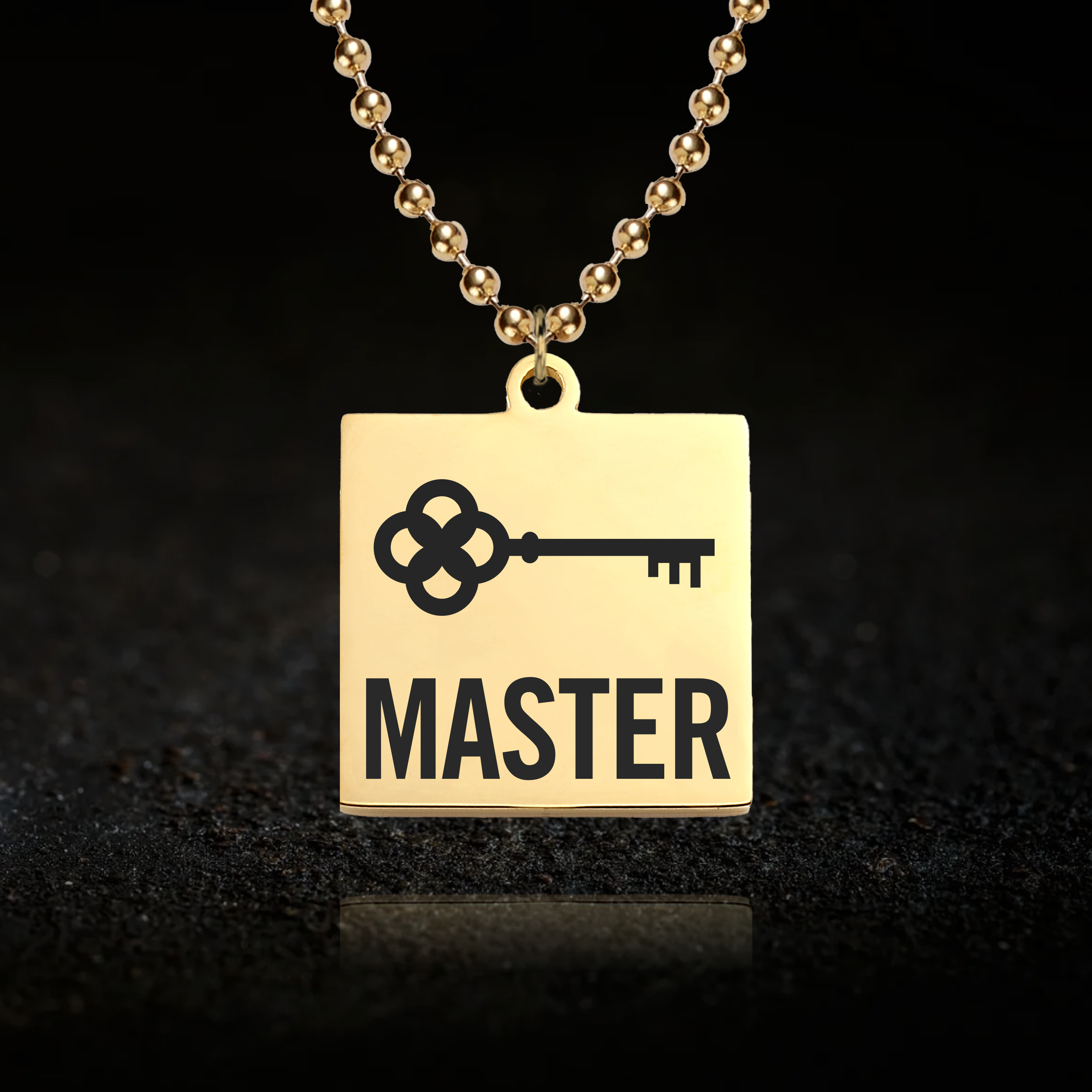 Master and Slave, Key and Padlock Necklace Set
