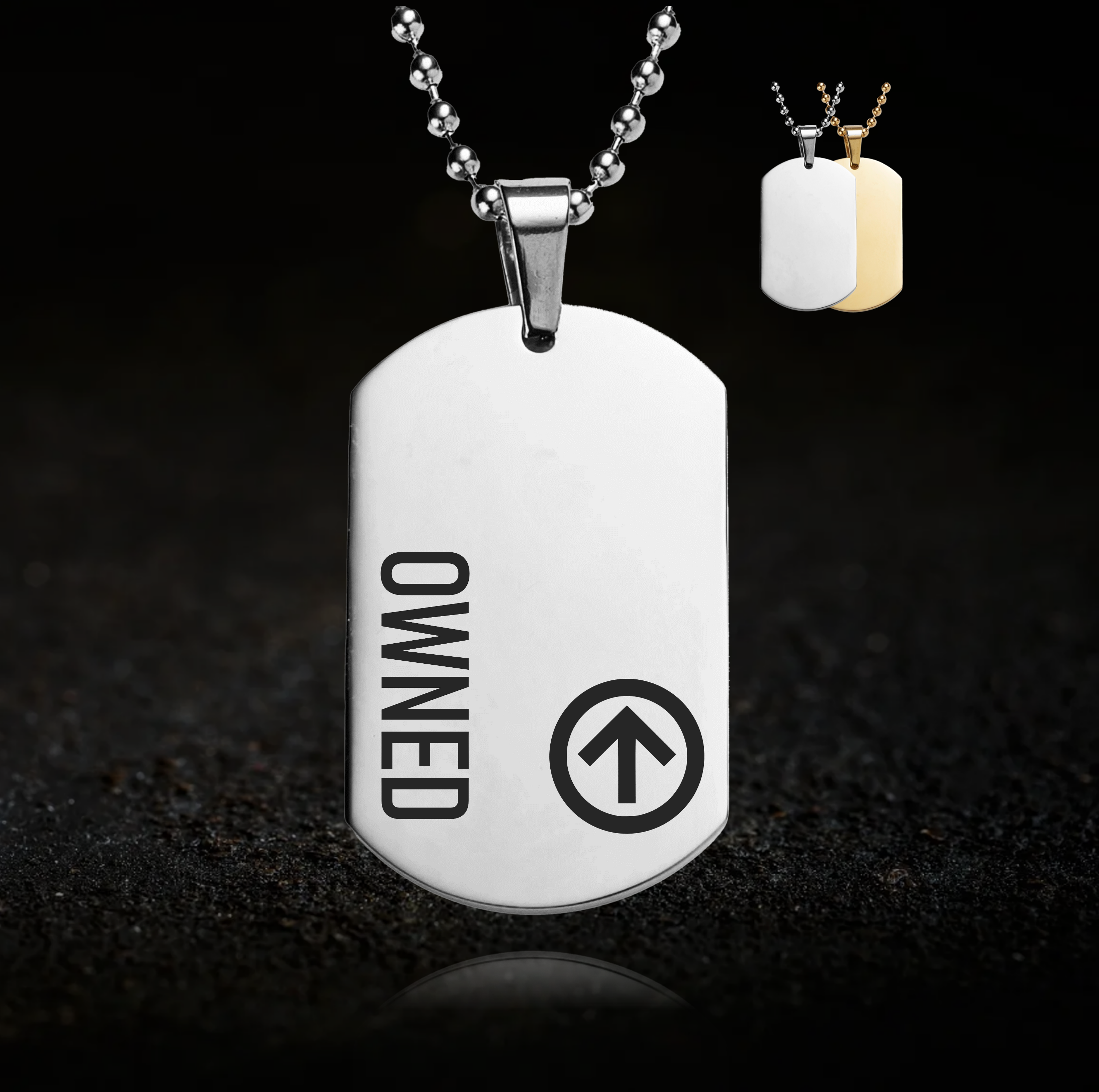 Collared, Owned Necklace - For Submissive Men