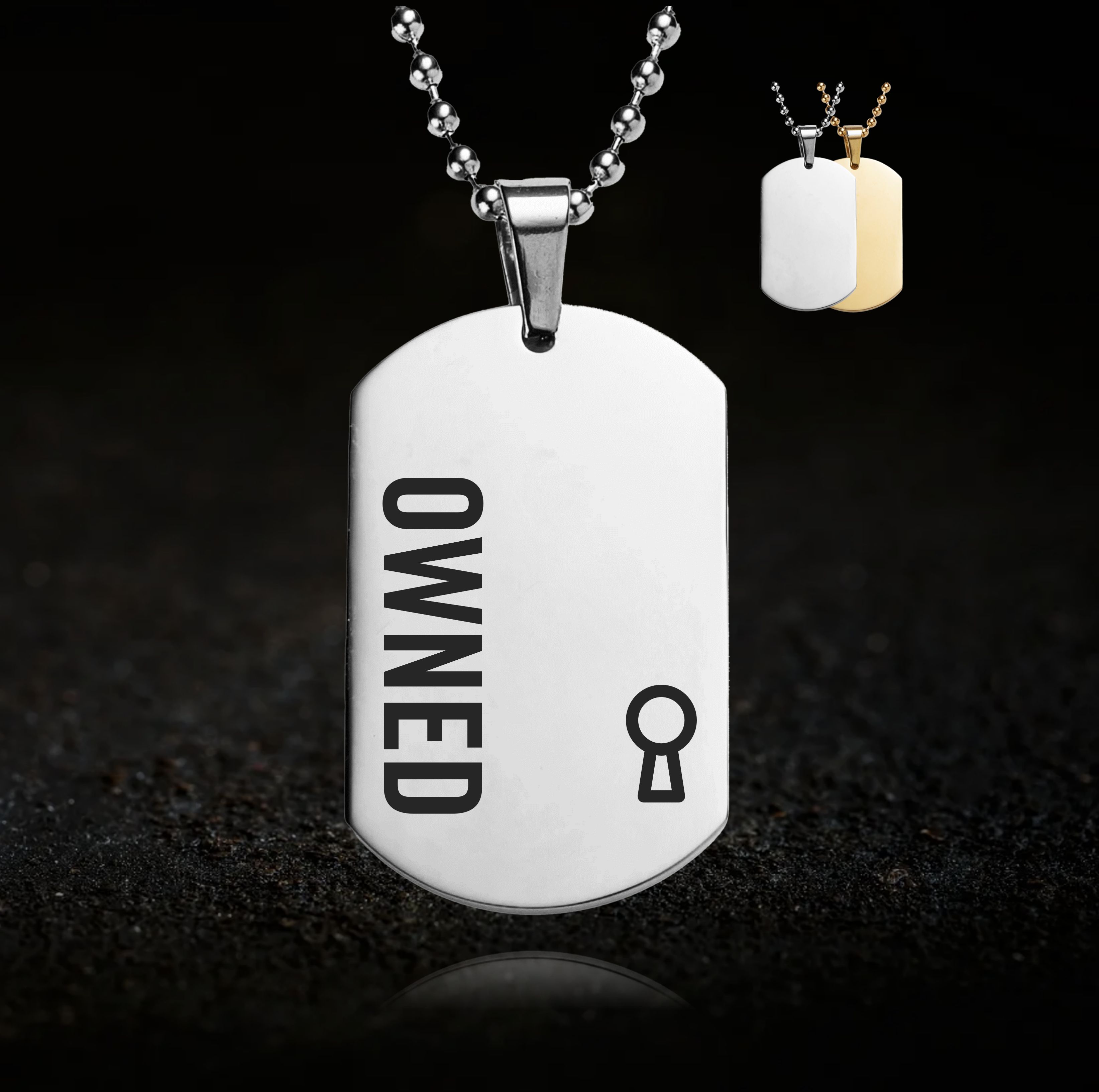 Submissive Owned BDSM Necklace - Lock
