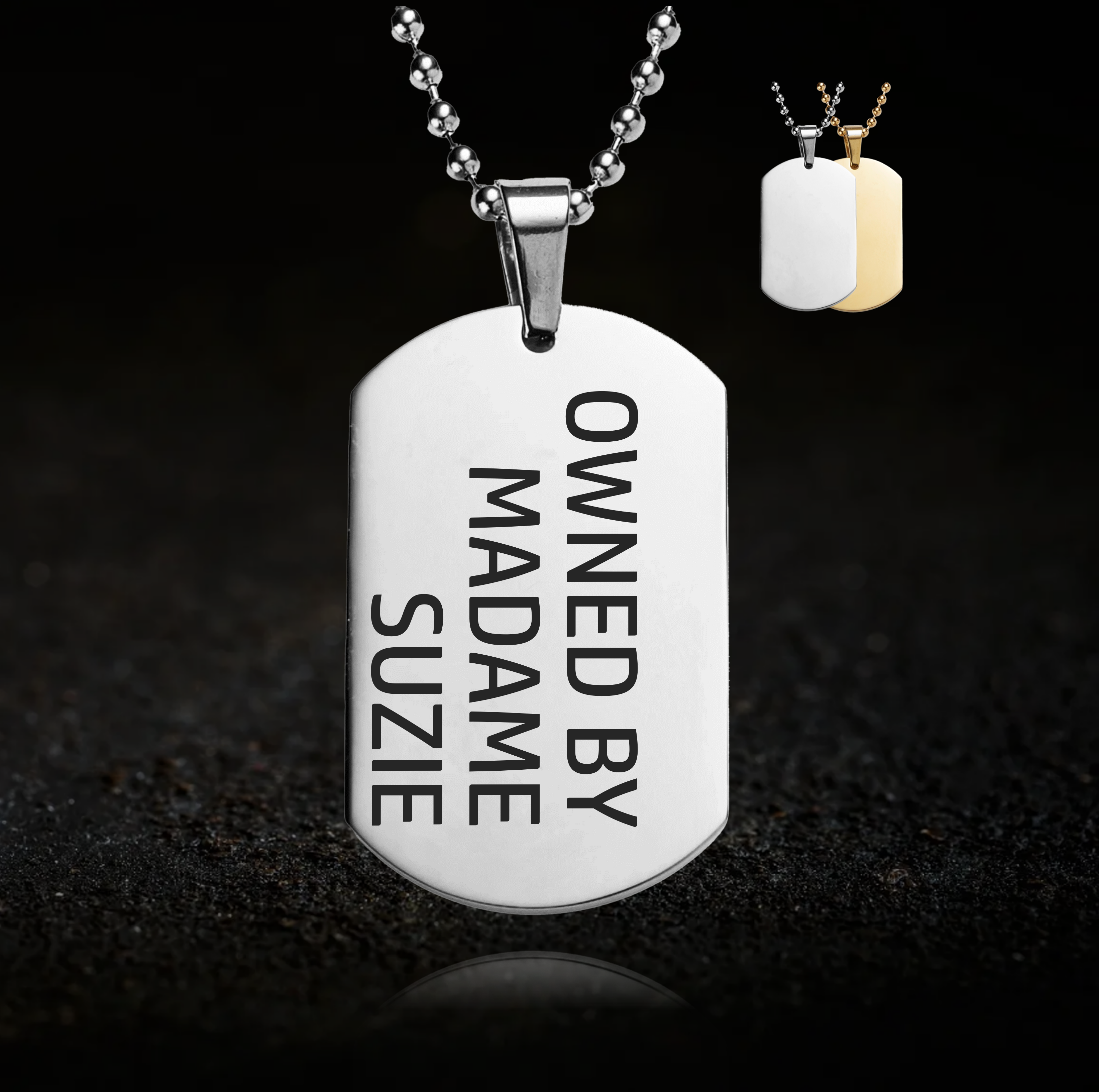Owned by Madame Necklace - Personalised Dominance Necklace