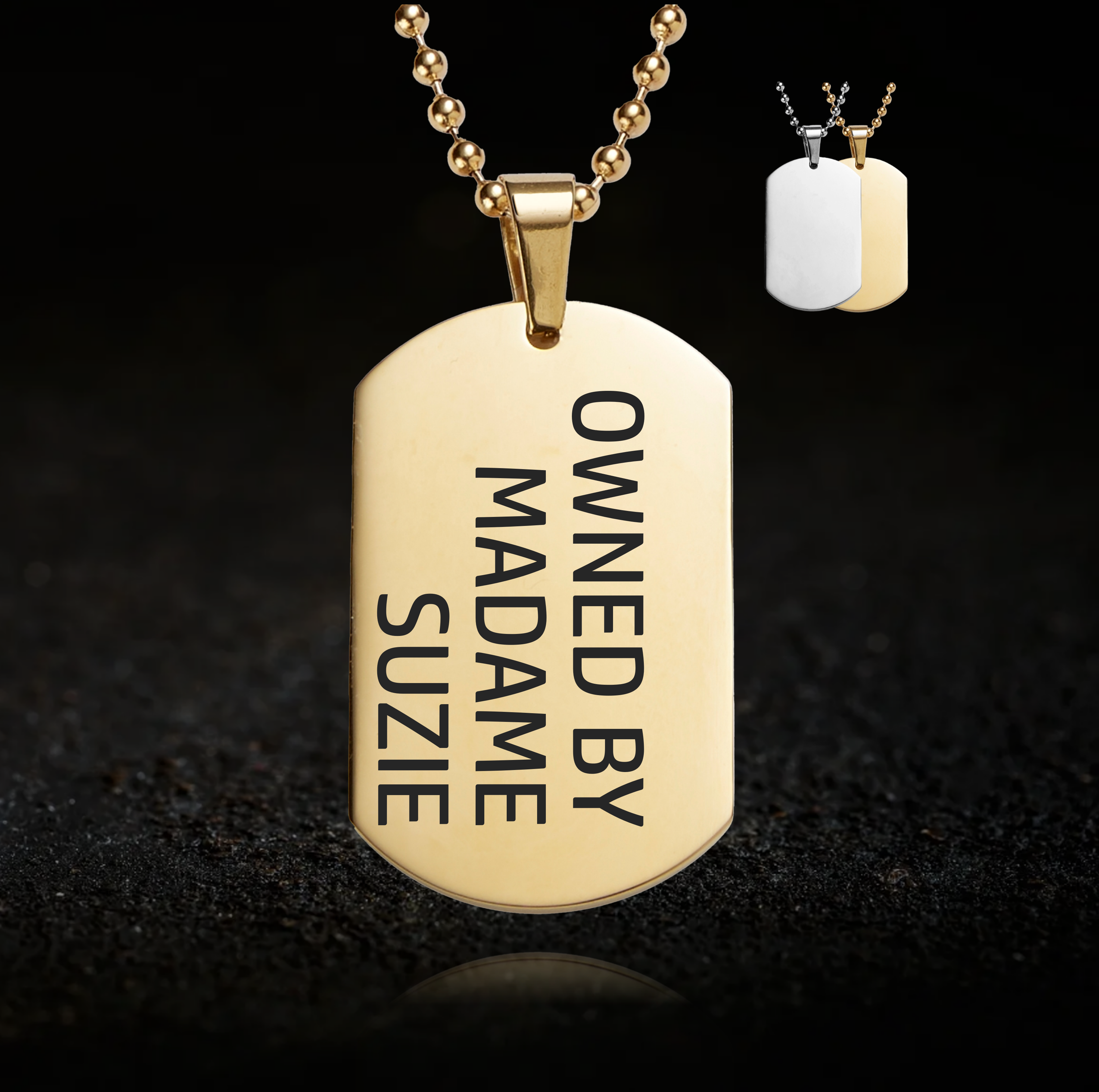 Owned by Madame Necklace - Personalised Dominance Necklace