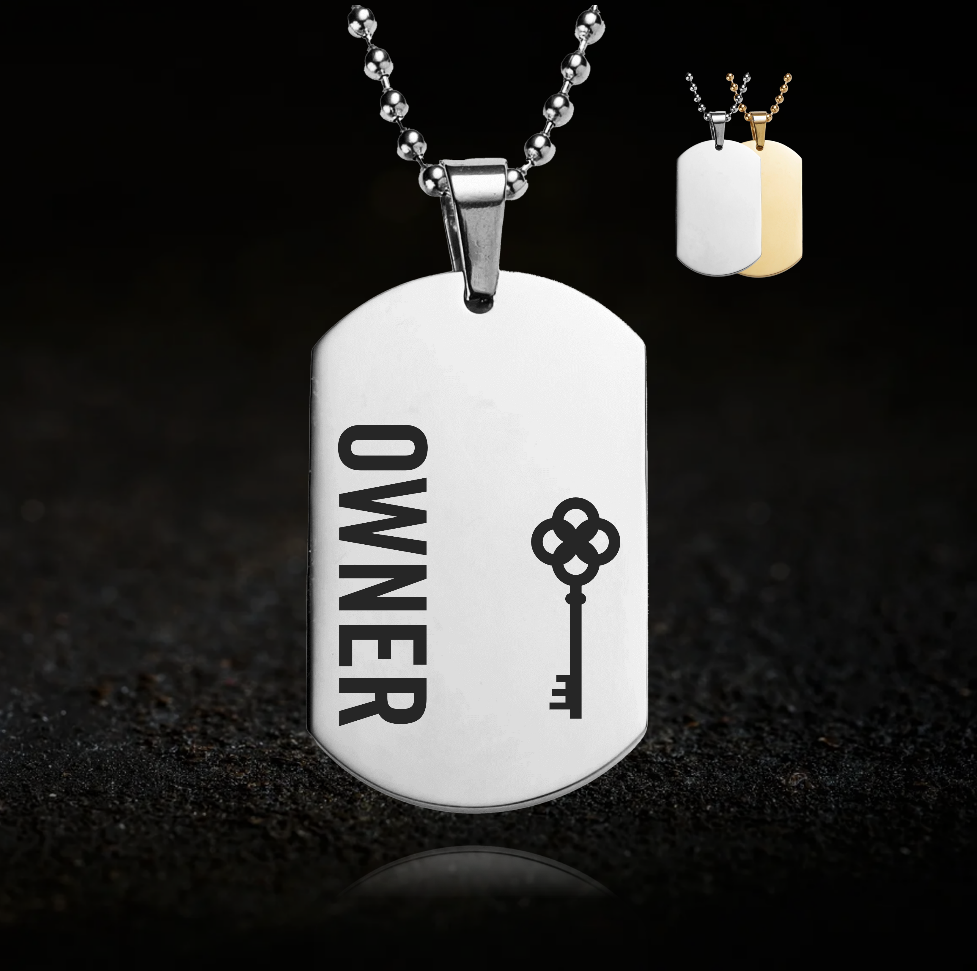Dominant Owner BDSM Necklace - Key