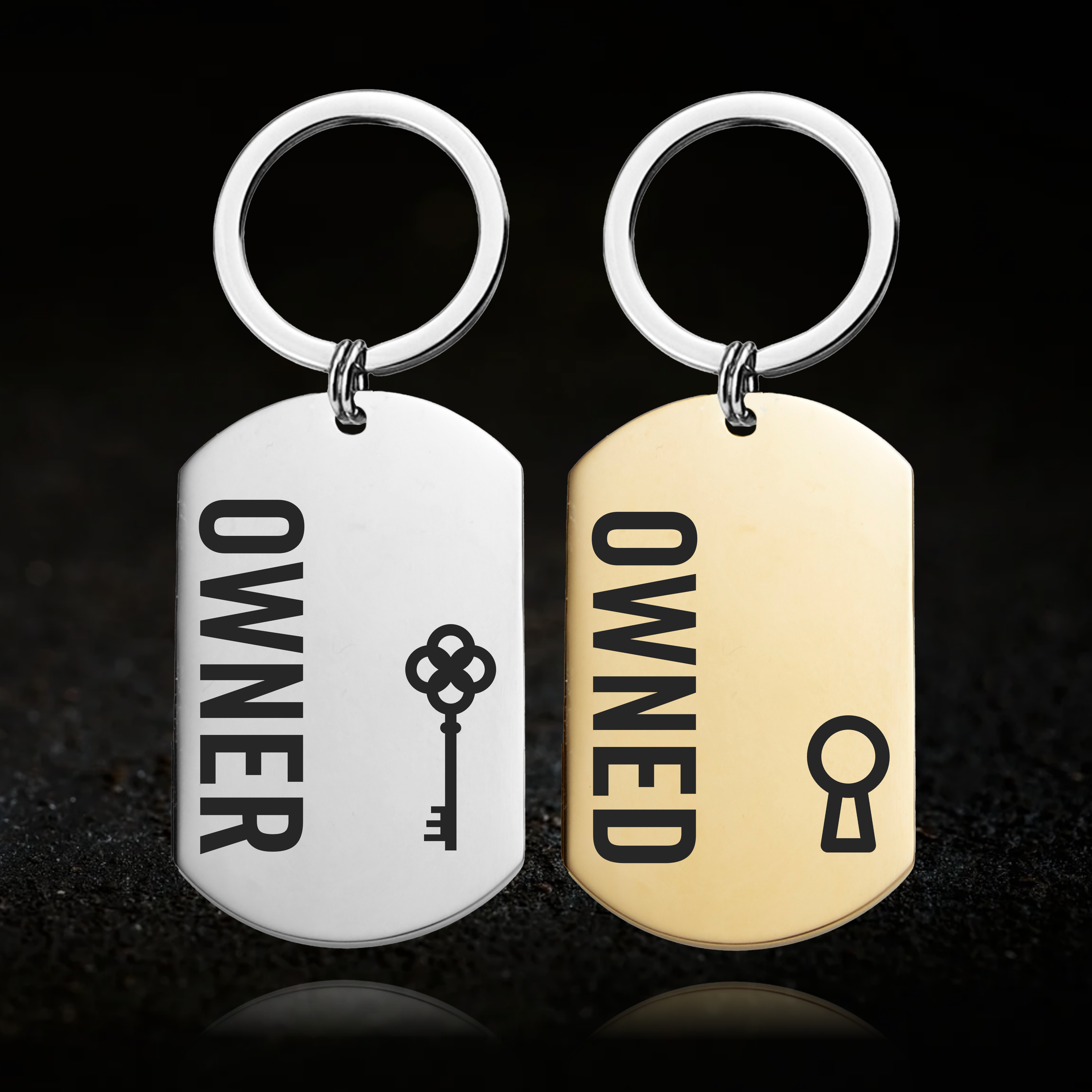 Keylock Owned and Owner, Keyring Set