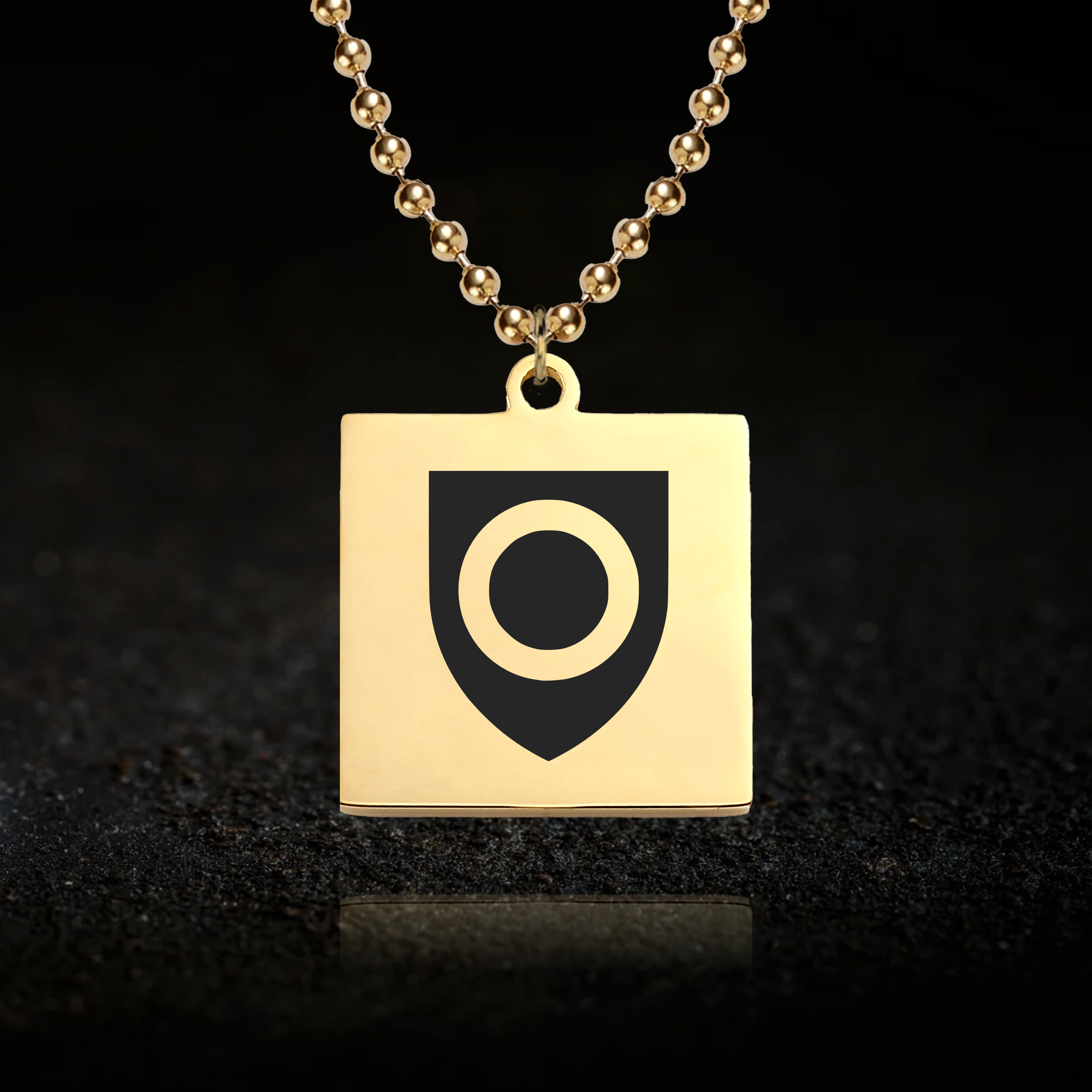 Dominant Ownership Shield Necklace - BDSM