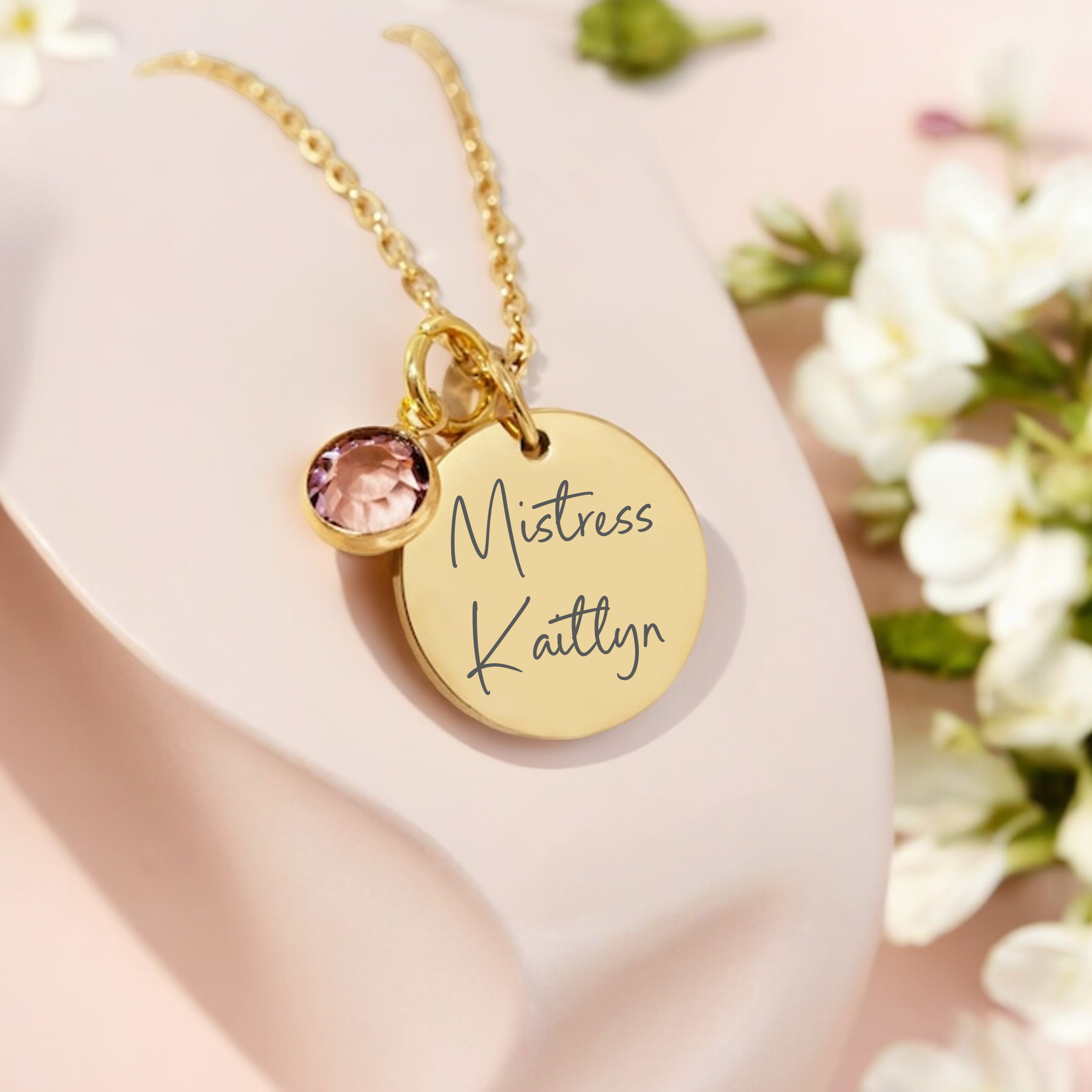 Personalised, Birth stone Necklace
