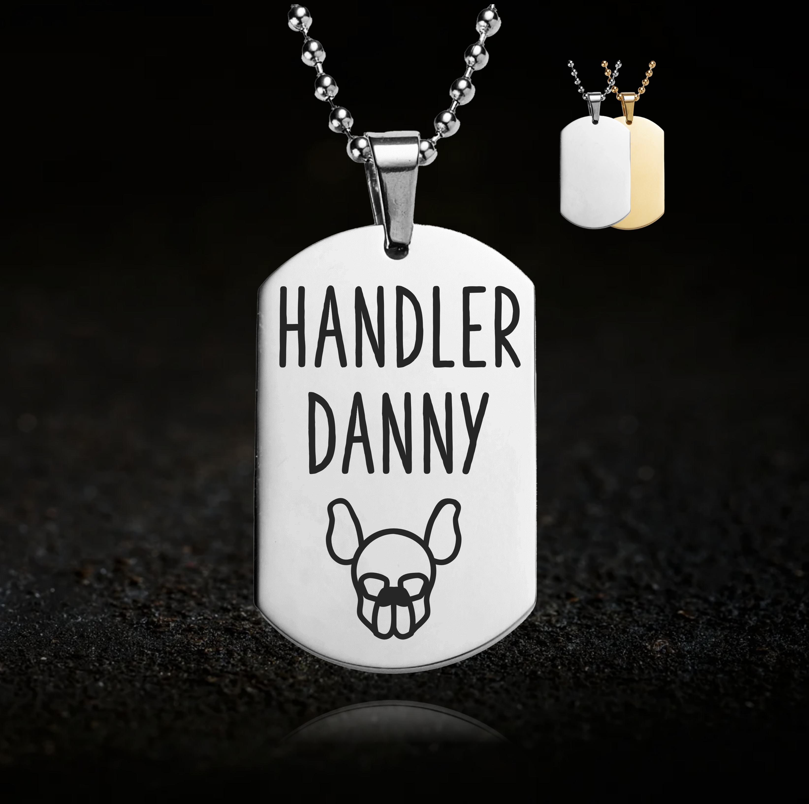Human Puppy Handler Necklace - Personalised