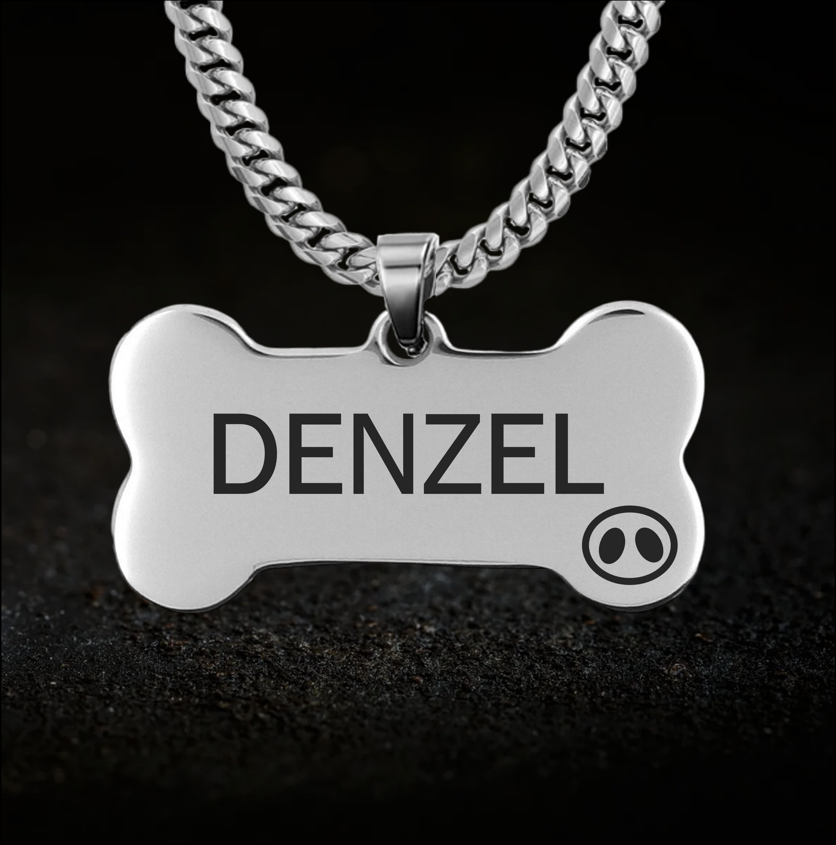 Pig Pup, Personalised Collar