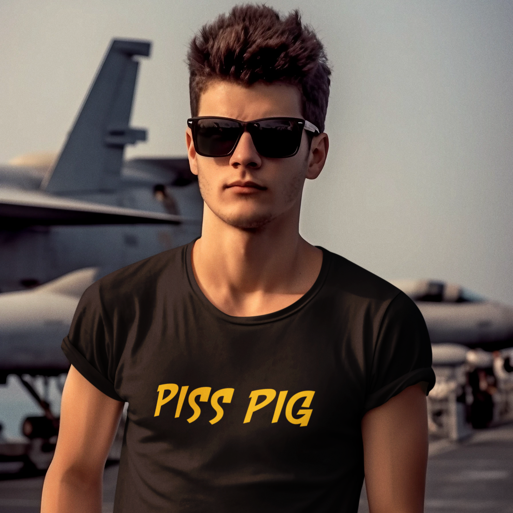 Piss Pig T-Shirt - Comic Style