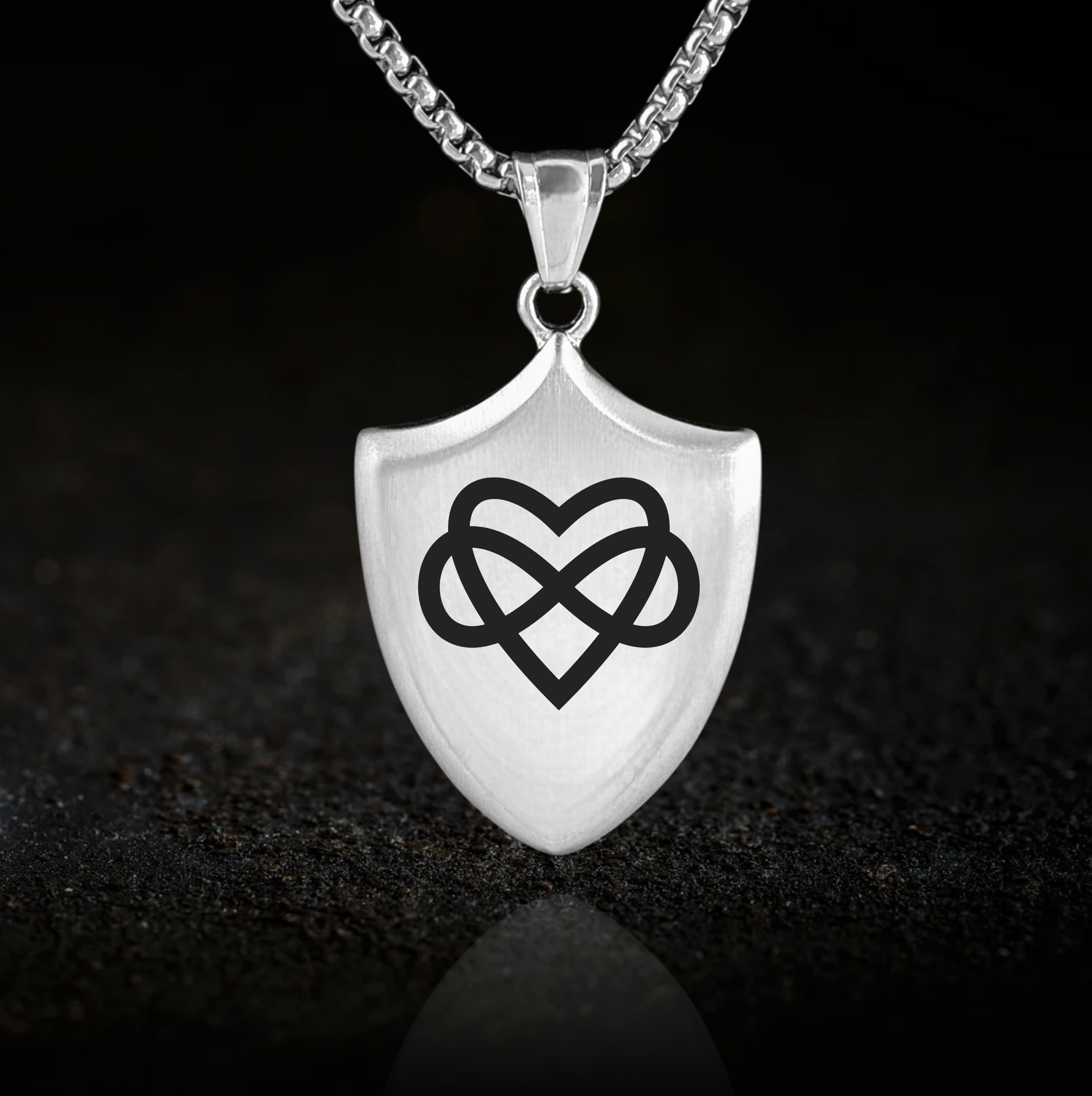 Polyamorous, Shield Pendant Necklace
