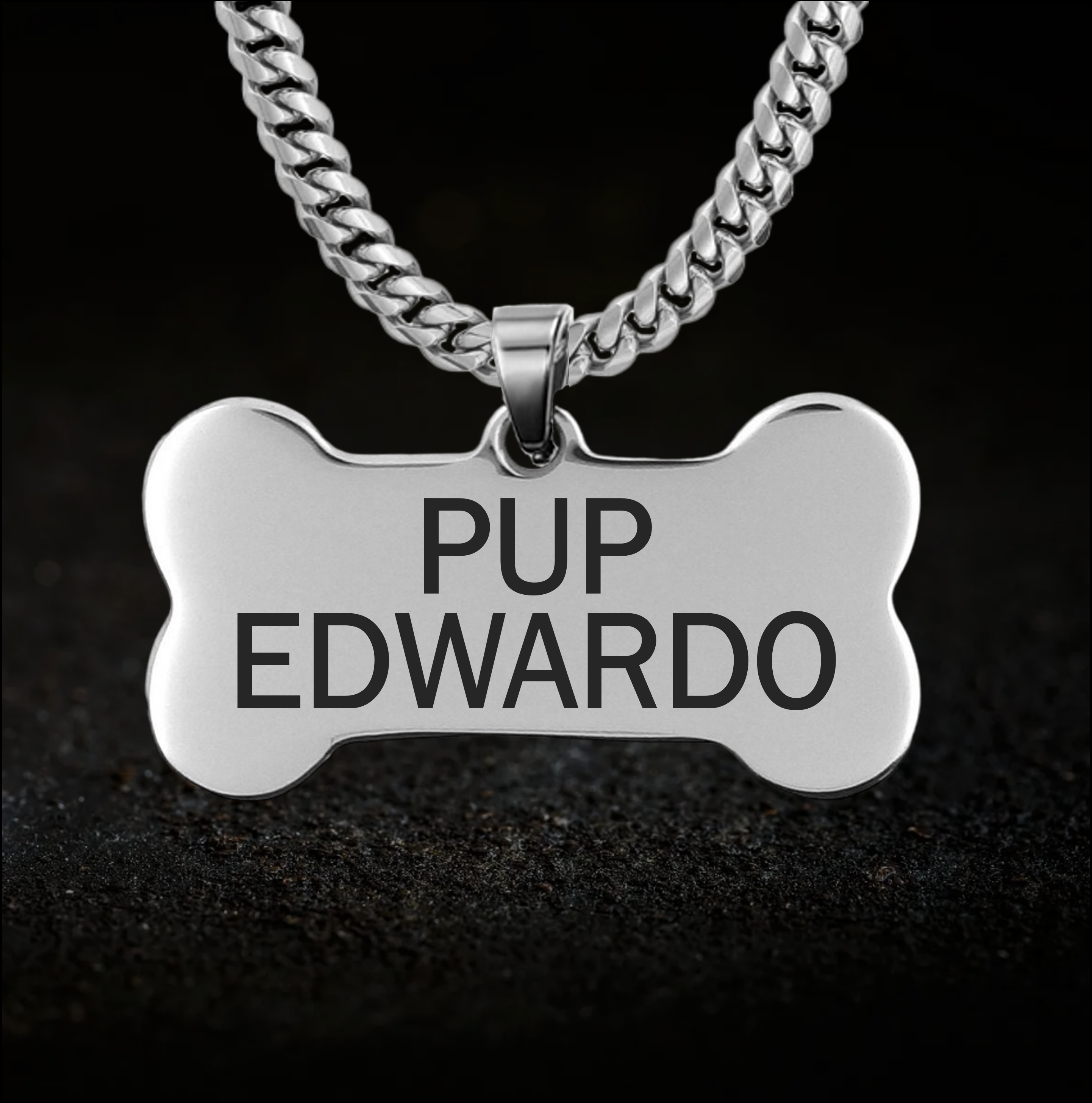 Human Puppy Play Collar - Personalised Collar
