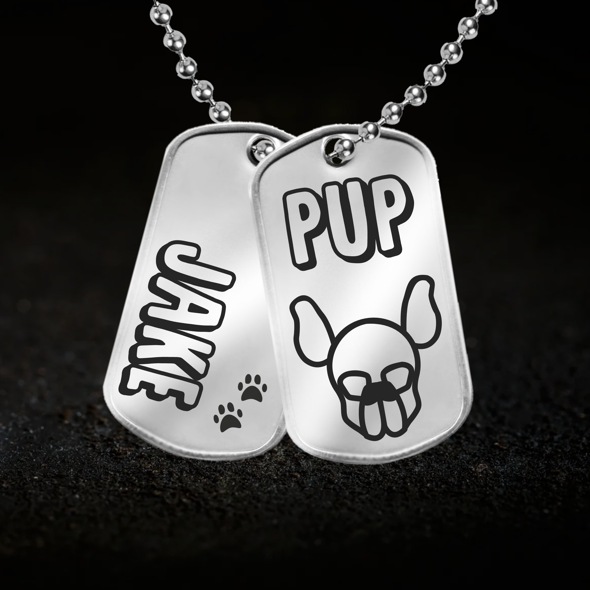 Personalised, Playful Pup Tags