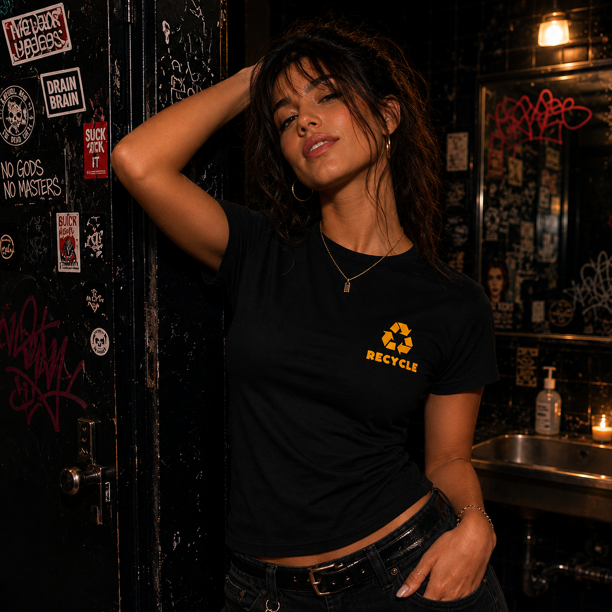 Recycle, Watersports Fetish T-Shirt - Women's Cut
