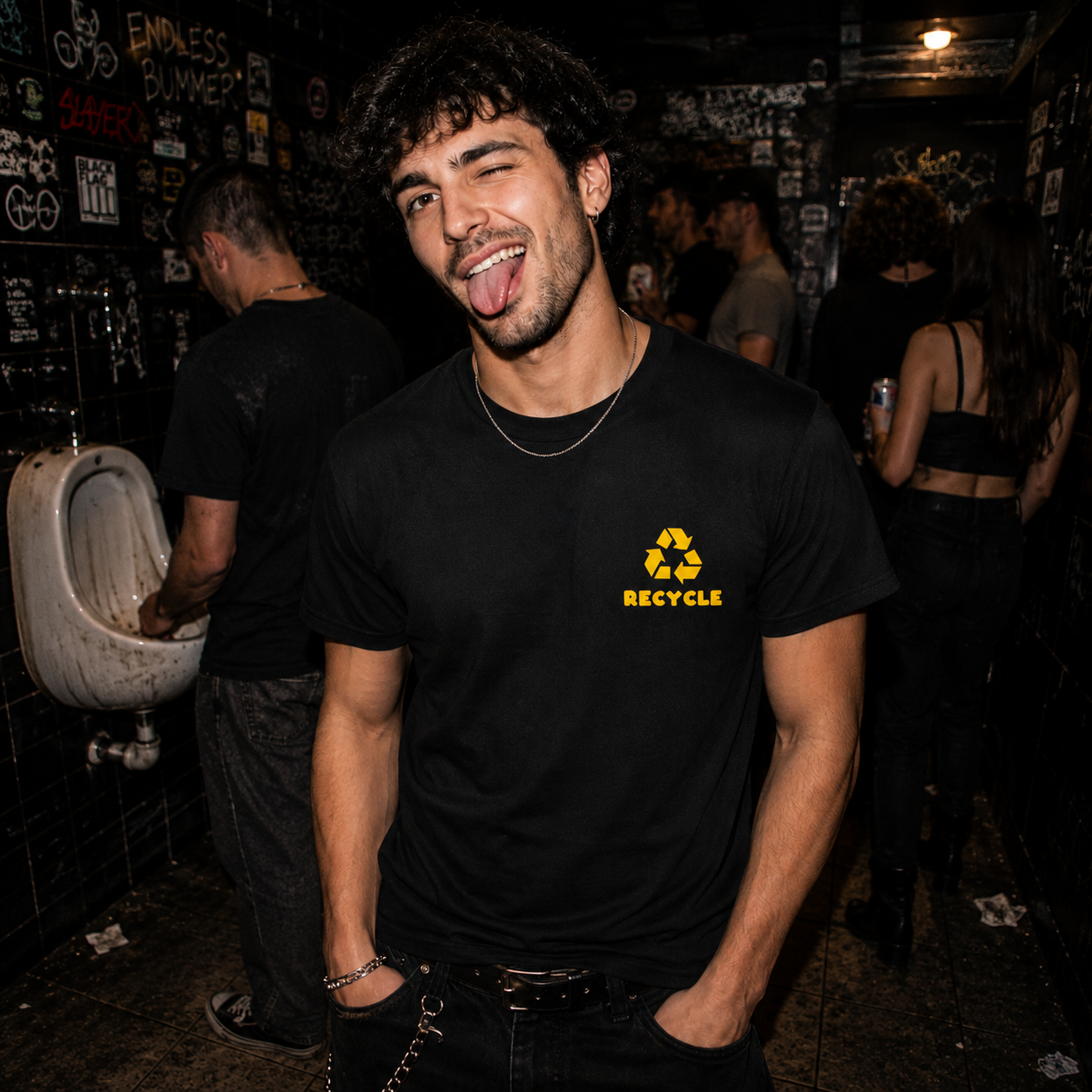 Recycle, Watersports Fetish T-Shirt - Pocket Design