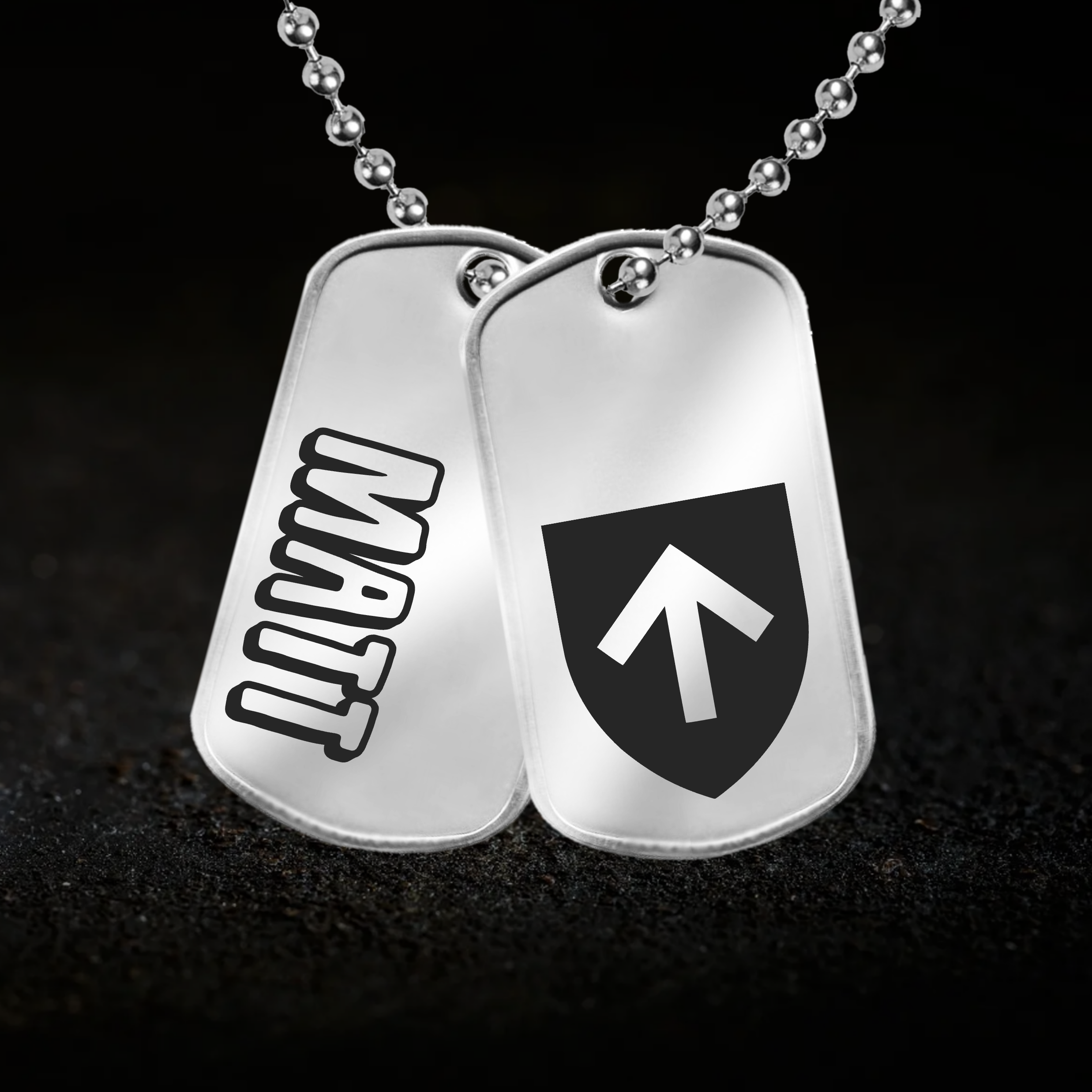 Personalised, Owner Shield Tags - Male