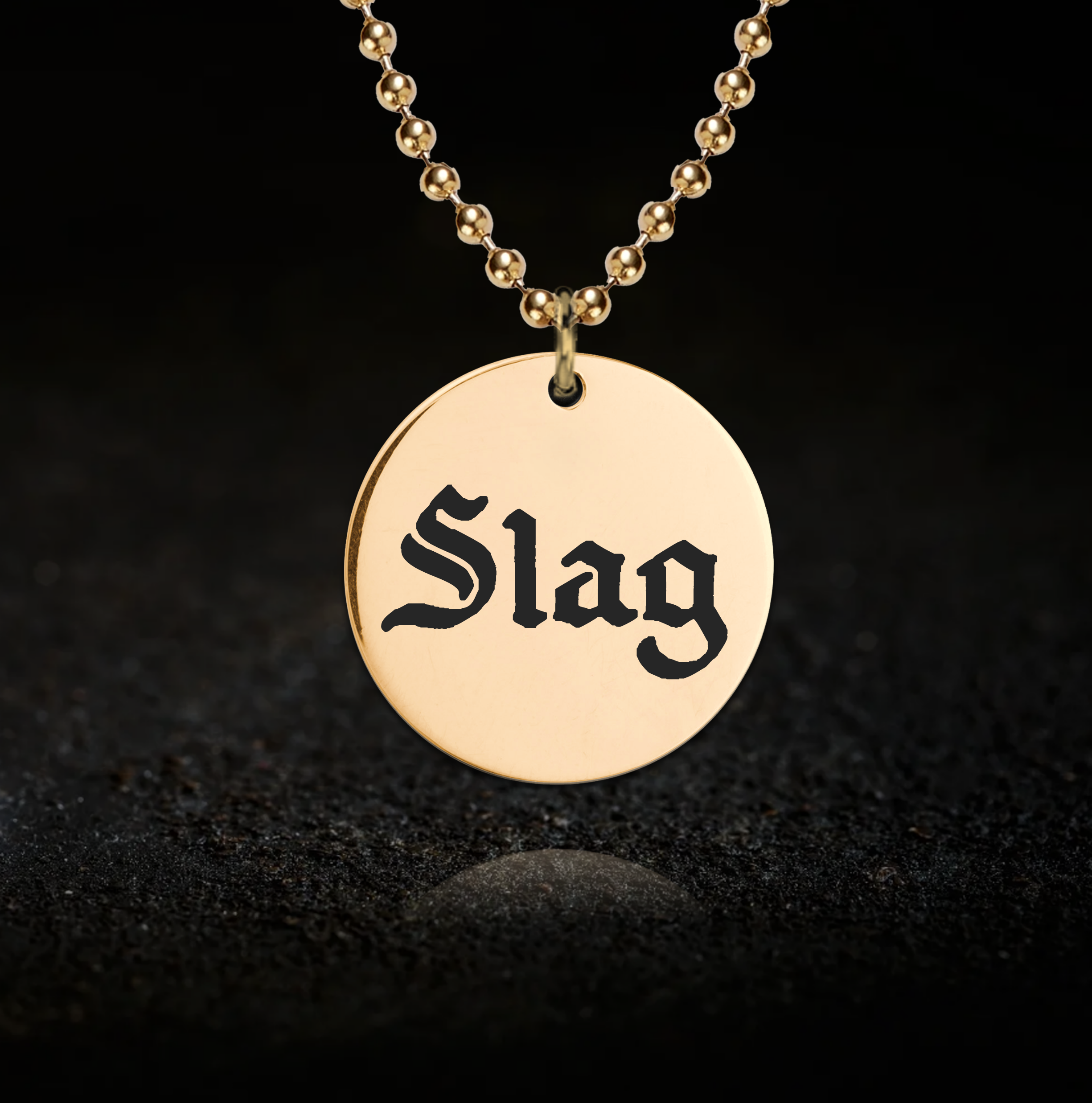 Submissive, Humiliation Necklace - Slag