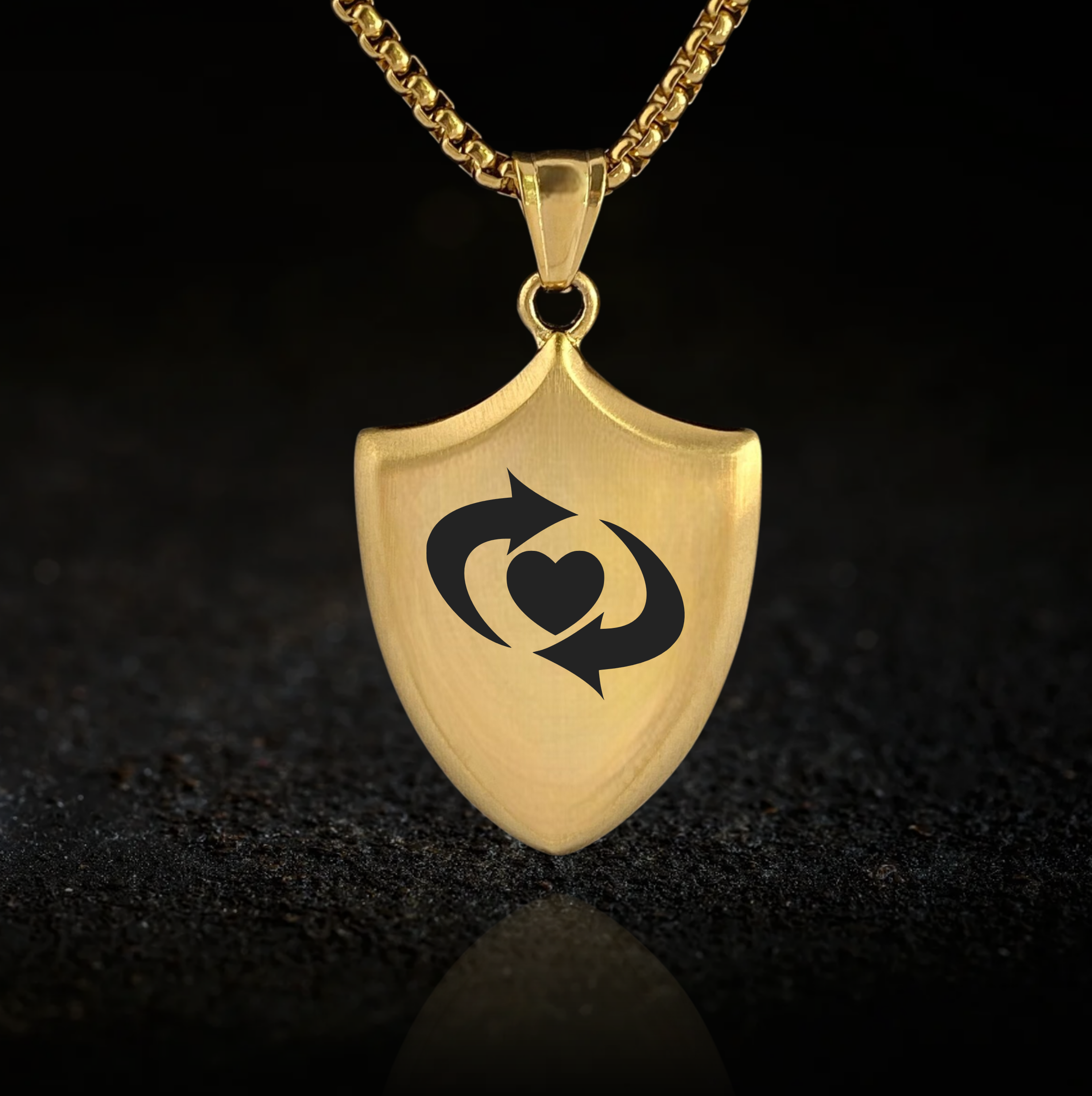 Switch Dynamic BDSM, Shield Pendant Necklace