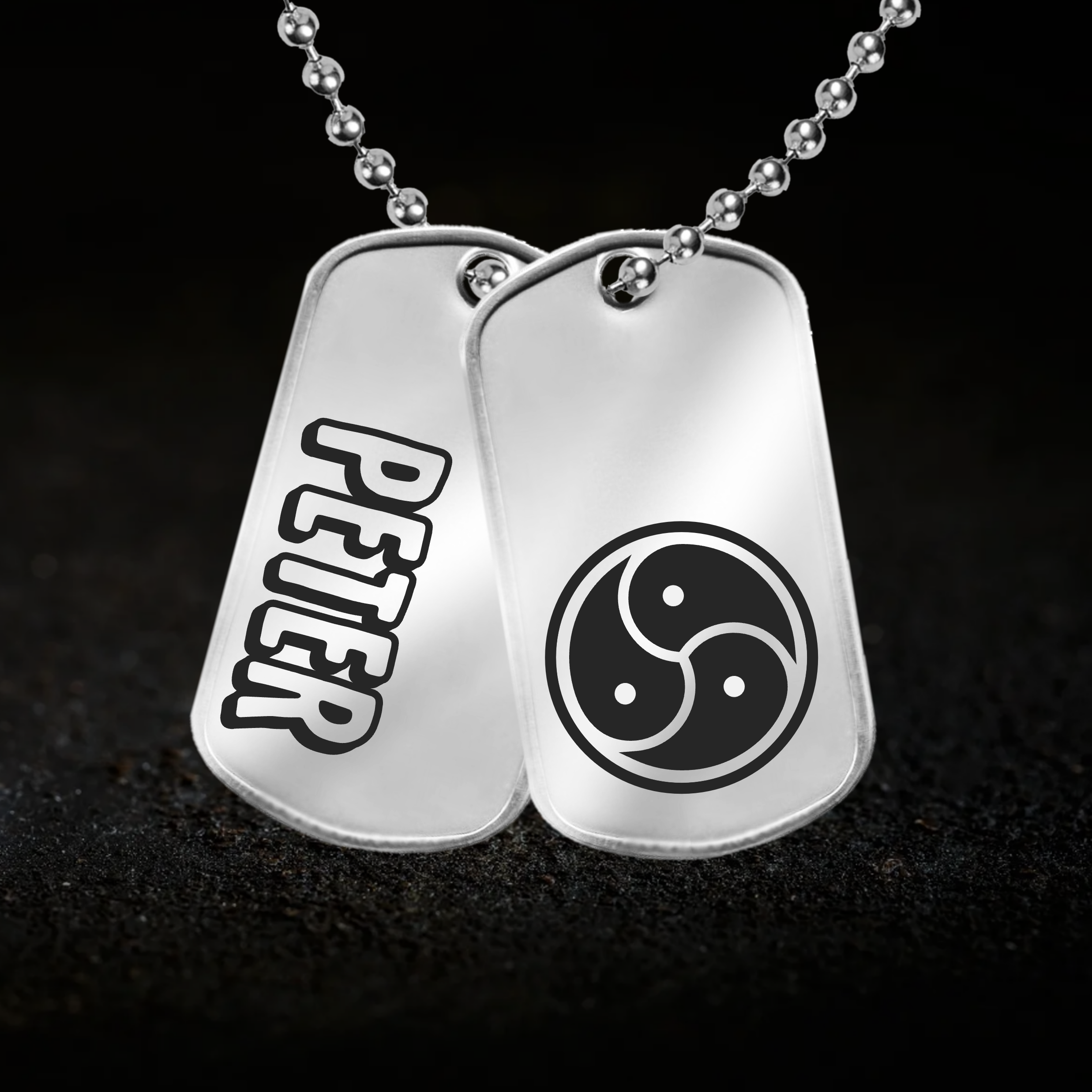 Personalised, Triskelion Tags