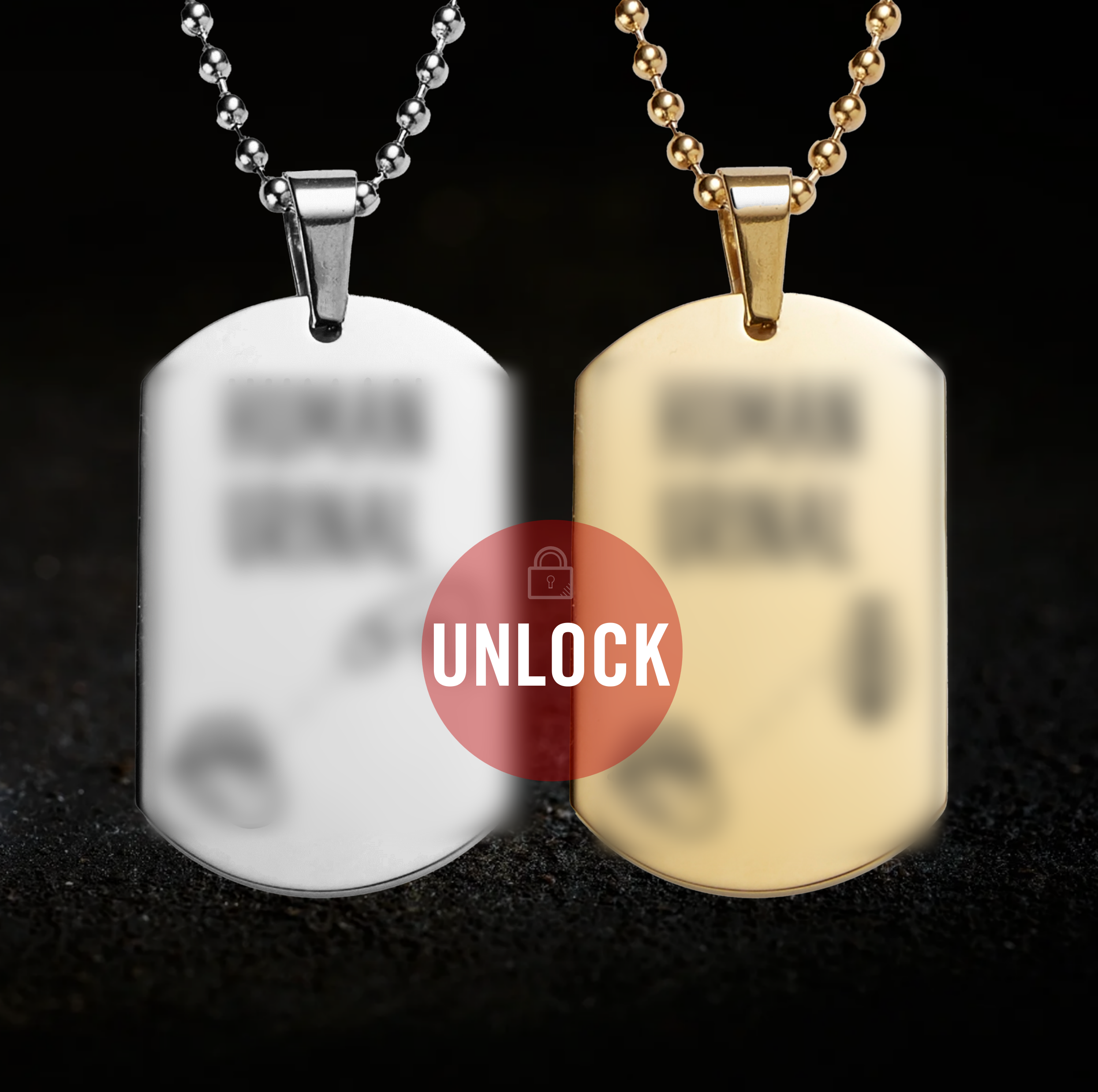 customisable watersports role tag necklace BDSM submissive signalling jewellery dog tag pendant