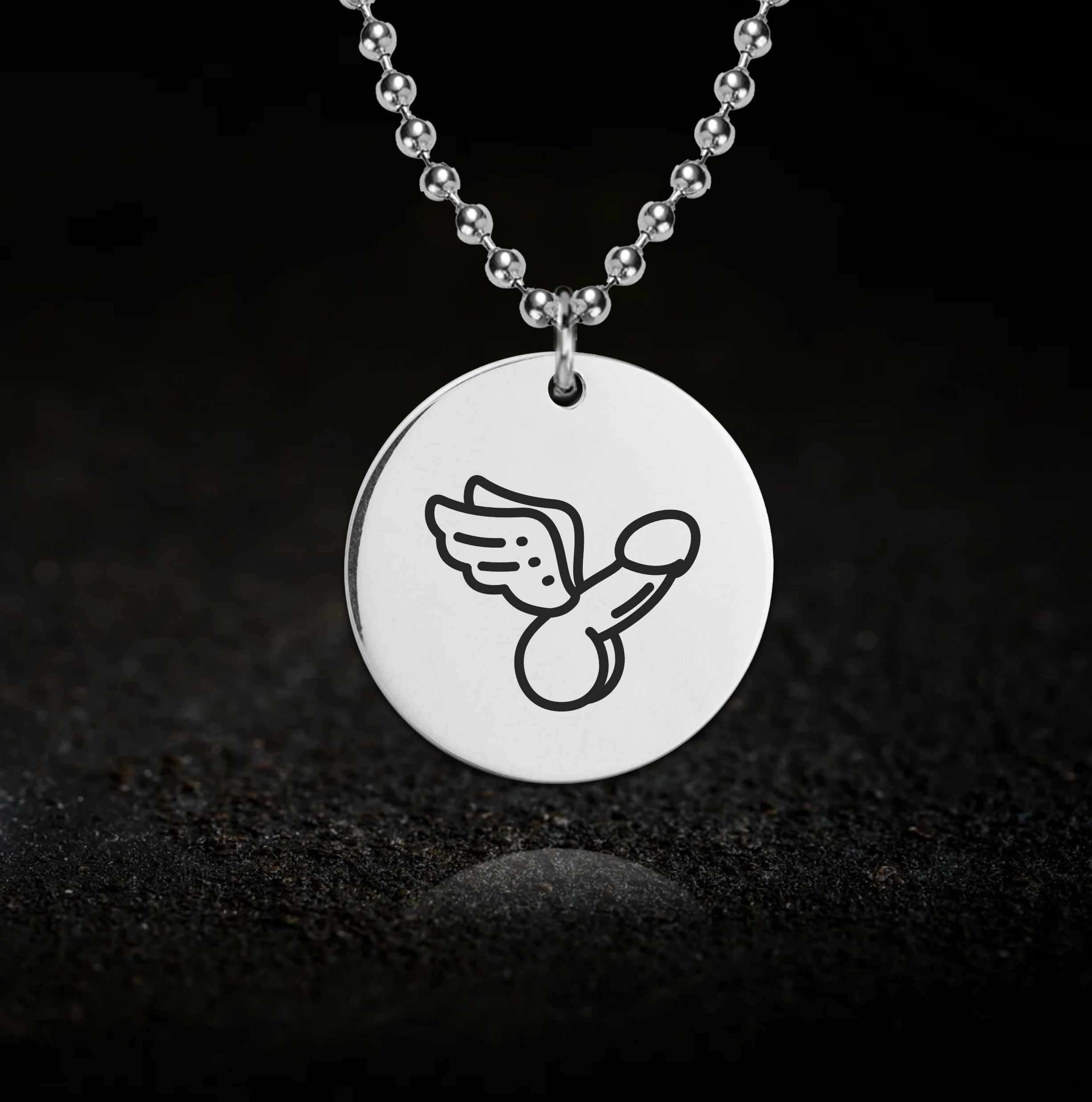 Anatomical Winged Penis Necklace - Penis Obsession