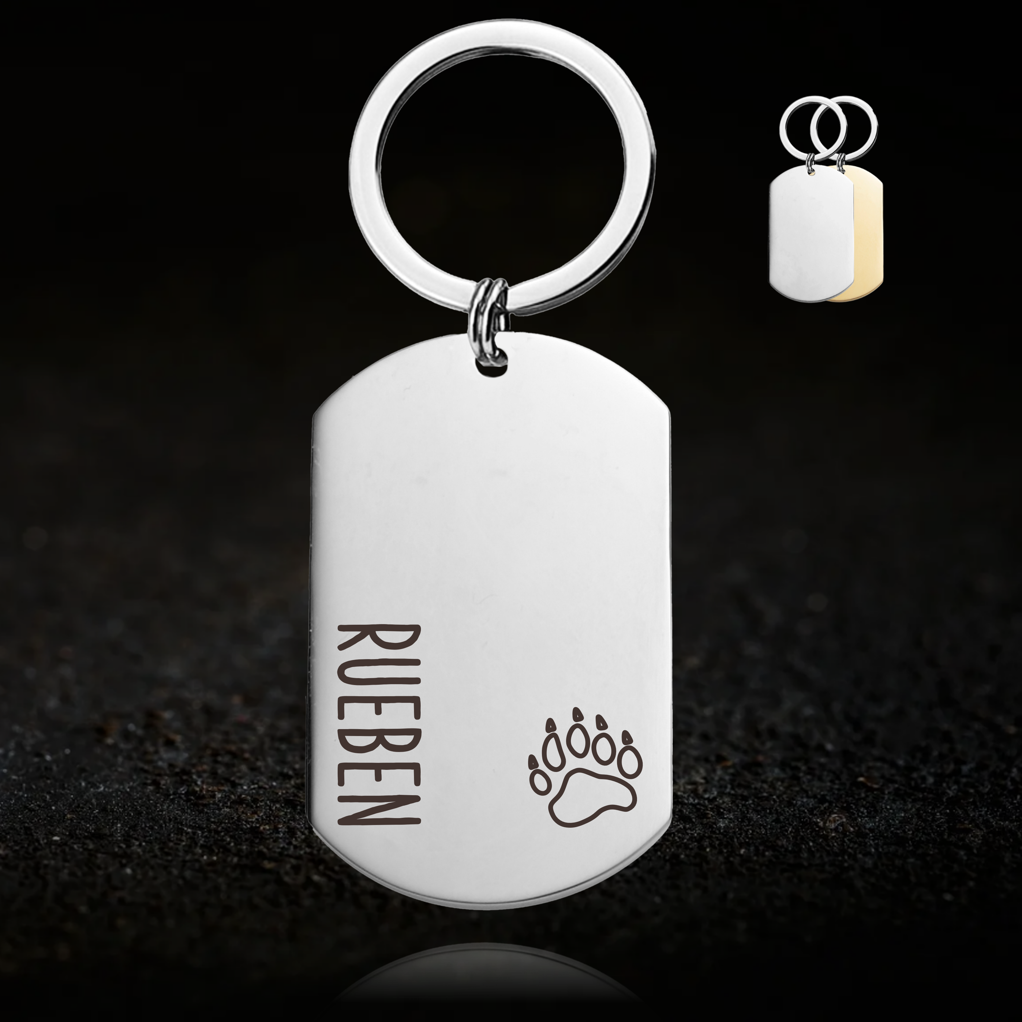 Personalised Bear, Keyring