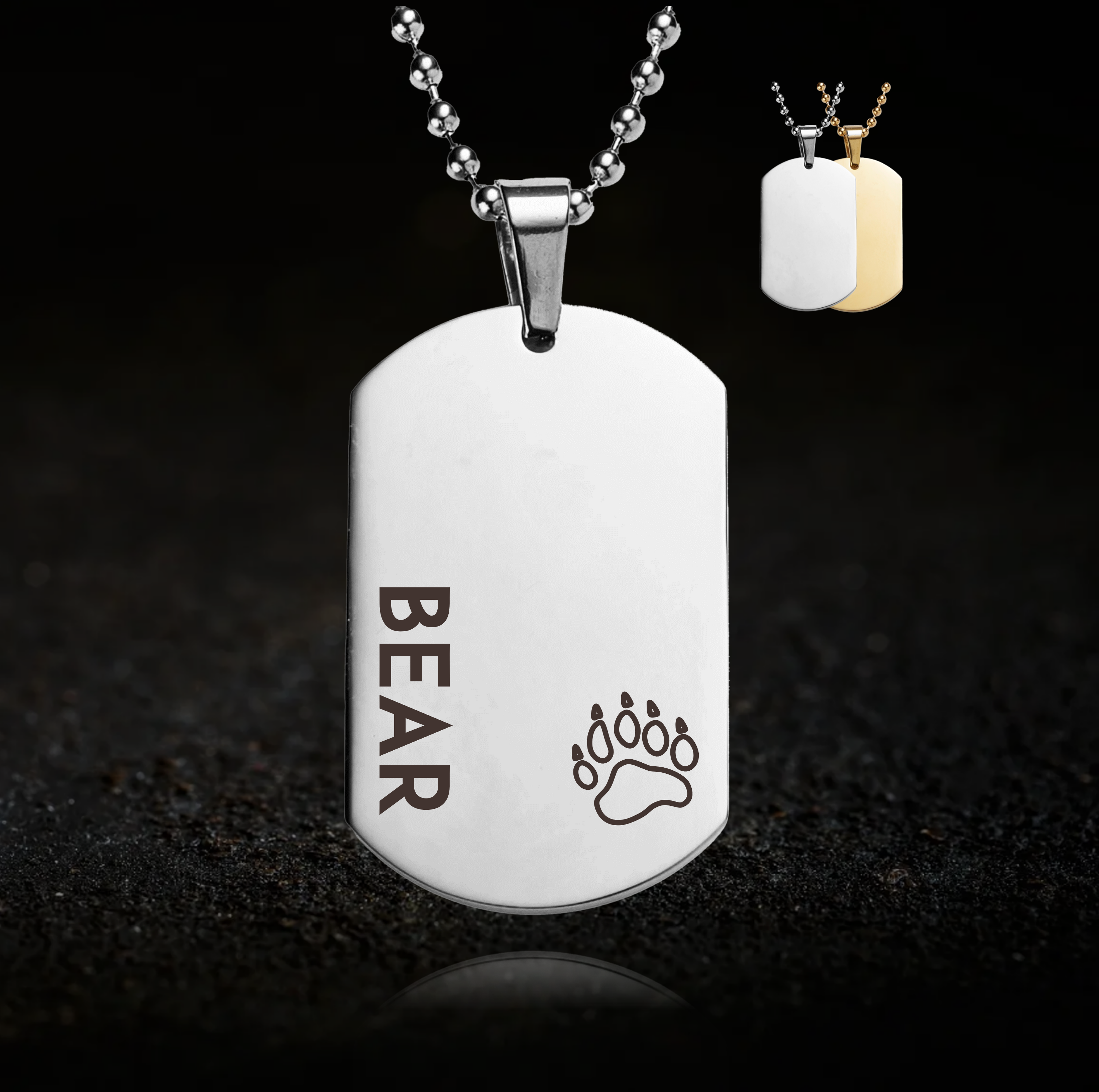 Bear Furry Necklace