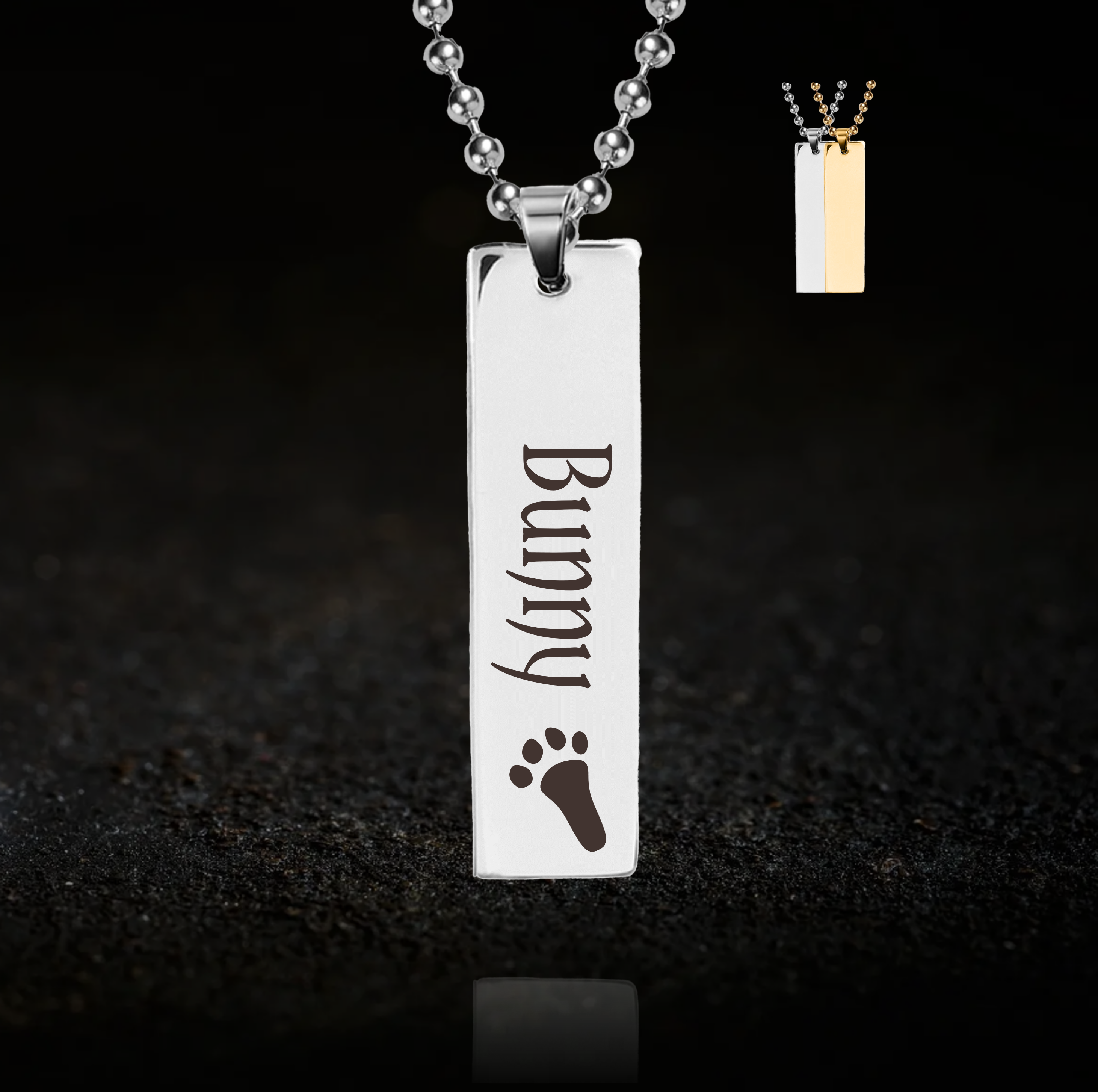 Furry Bunny Necklace