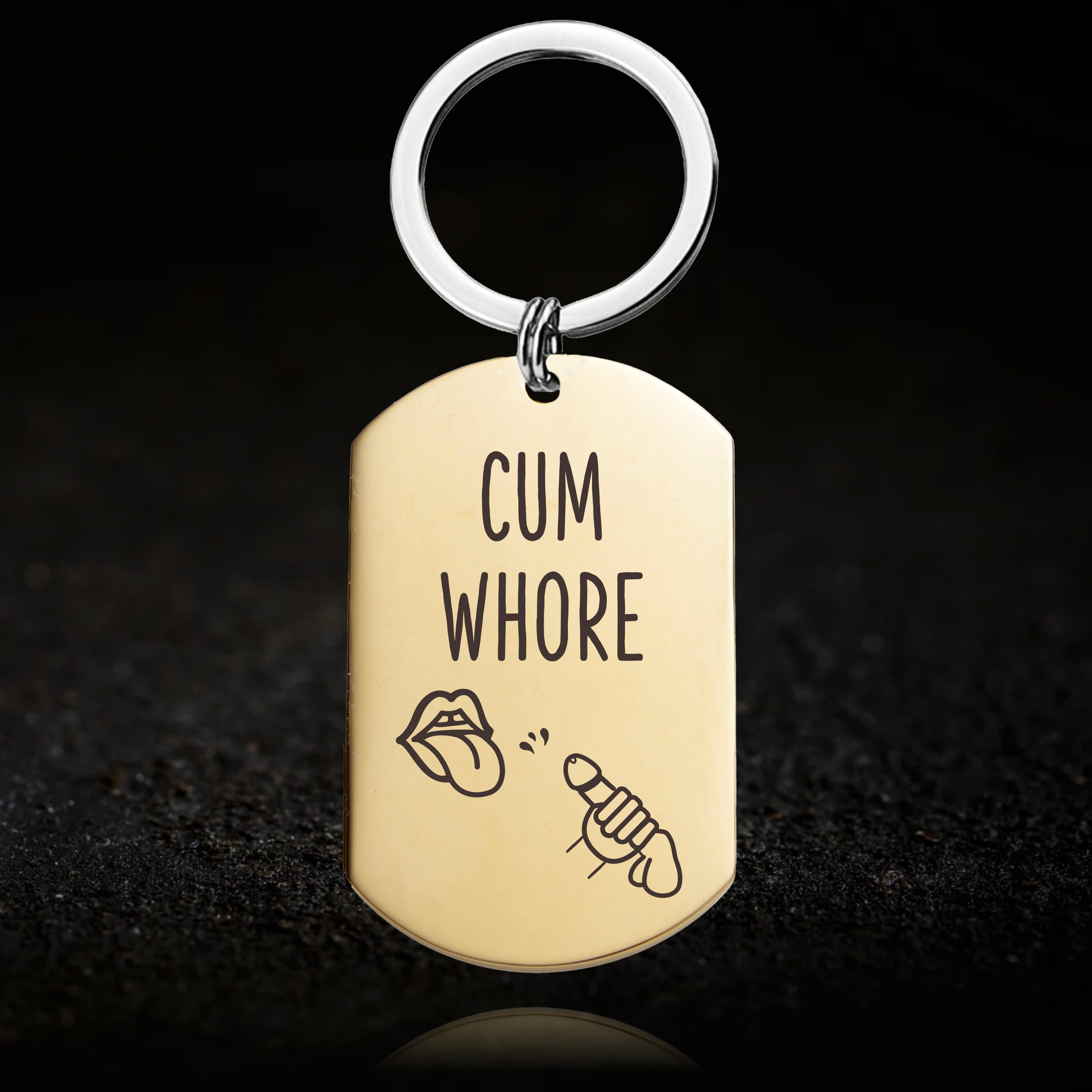 Cum Whore Keychain