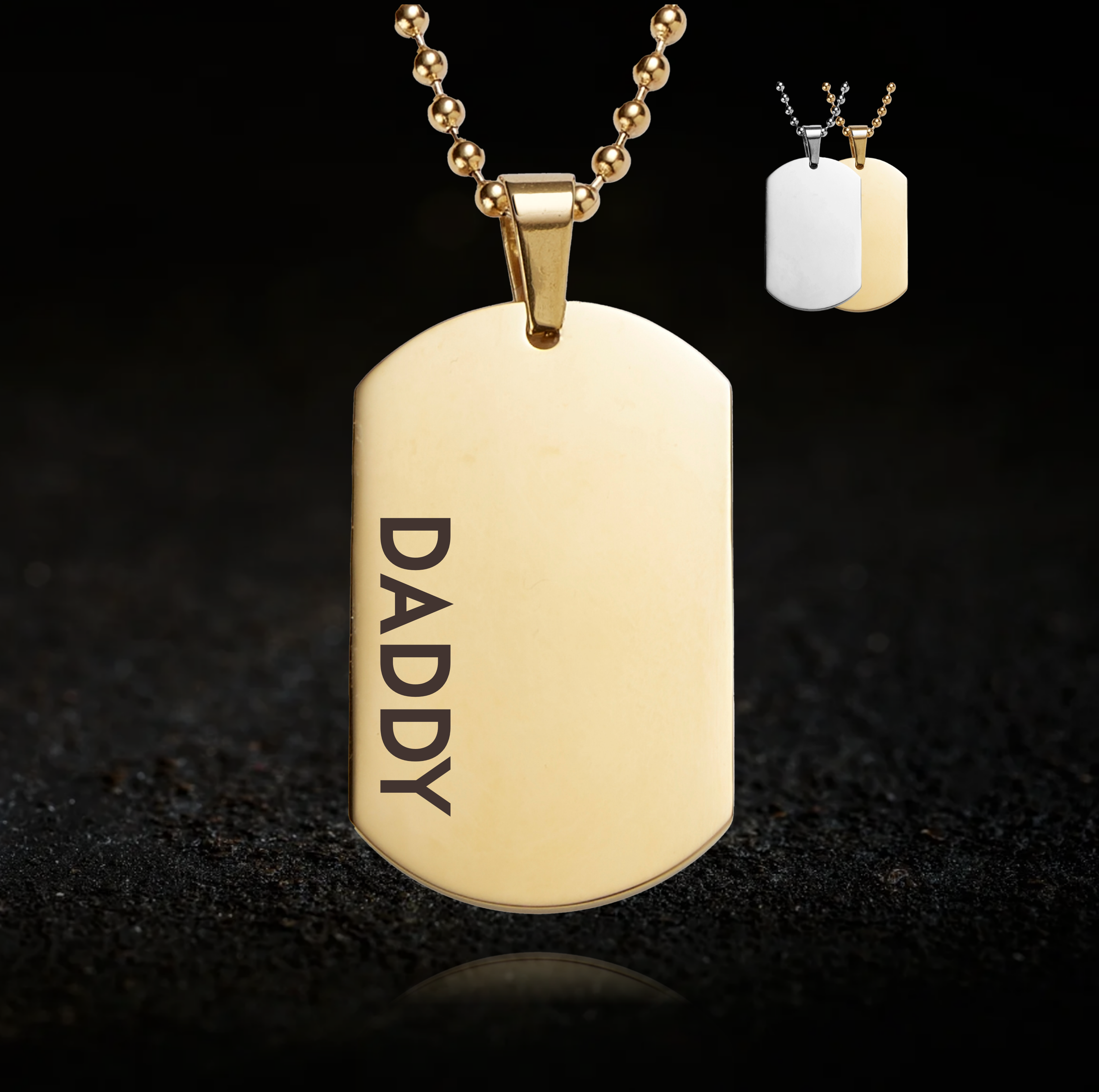 Daddy and Daddy's Obedient Cum Slut Necklace Set