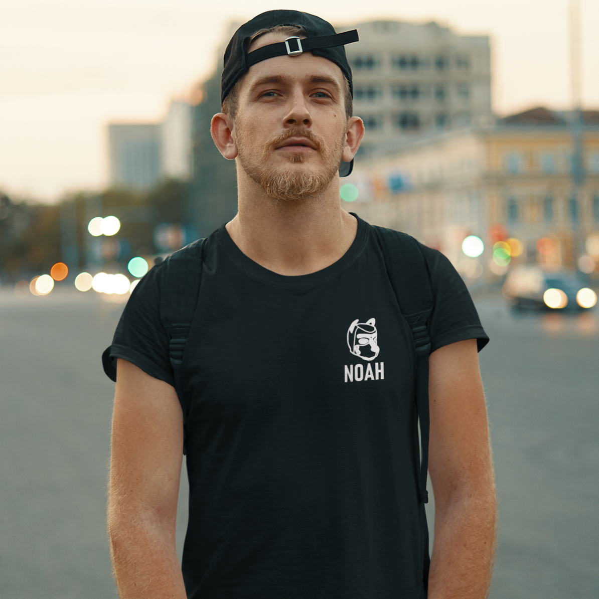 Personalised, Pup Hood Emblem T-Shirt
