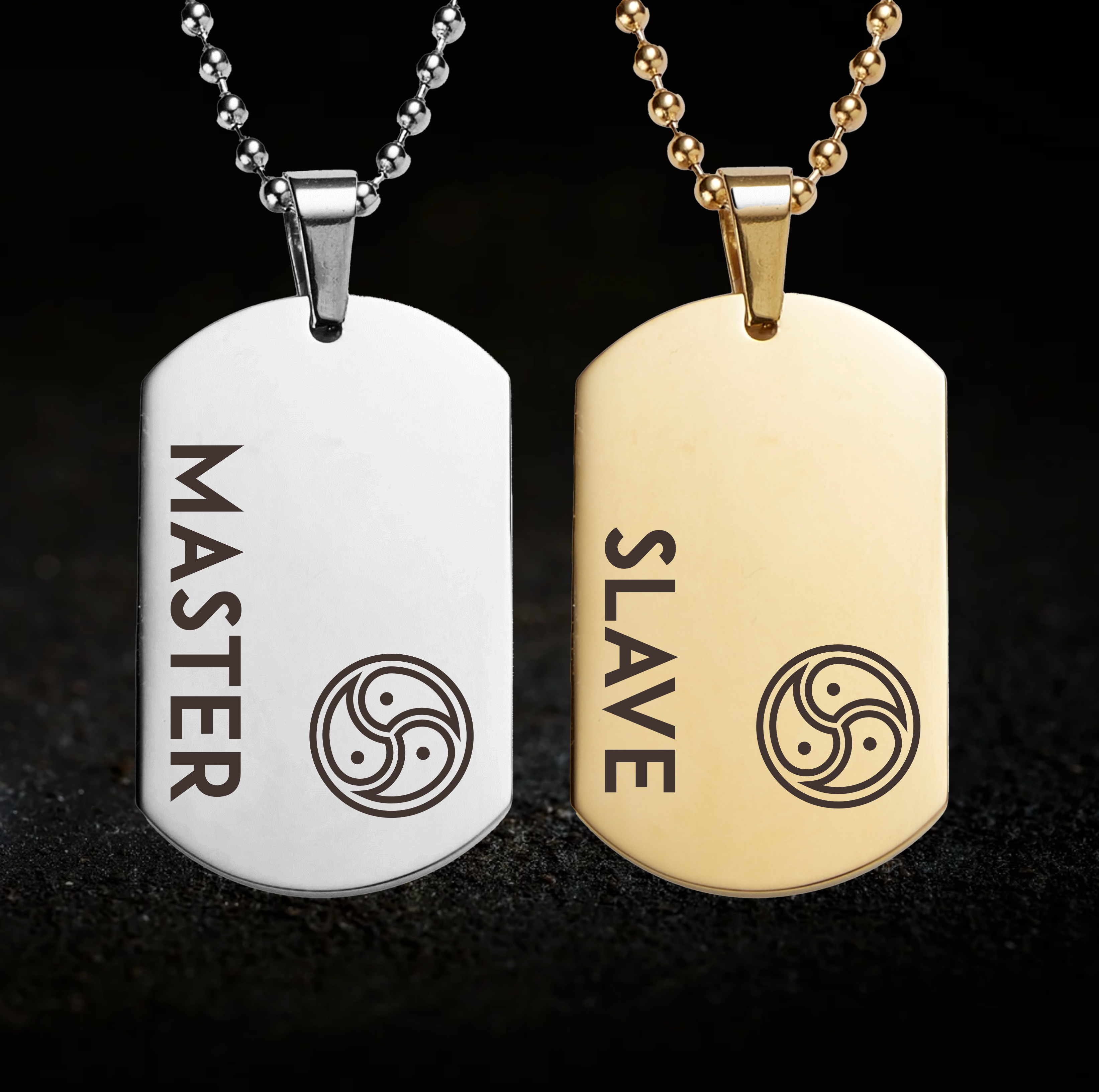 Triskelion Master and Slave Necklace